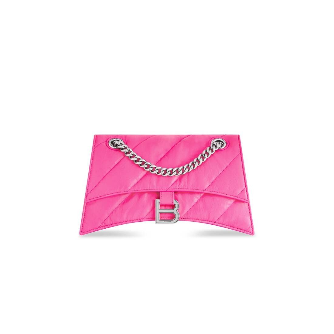 Balenciaga o1tr1nto0525 Size: OS / Crush Small Chain Bag Quilted Pink Size ONE SIZE - 5 Thumbnail