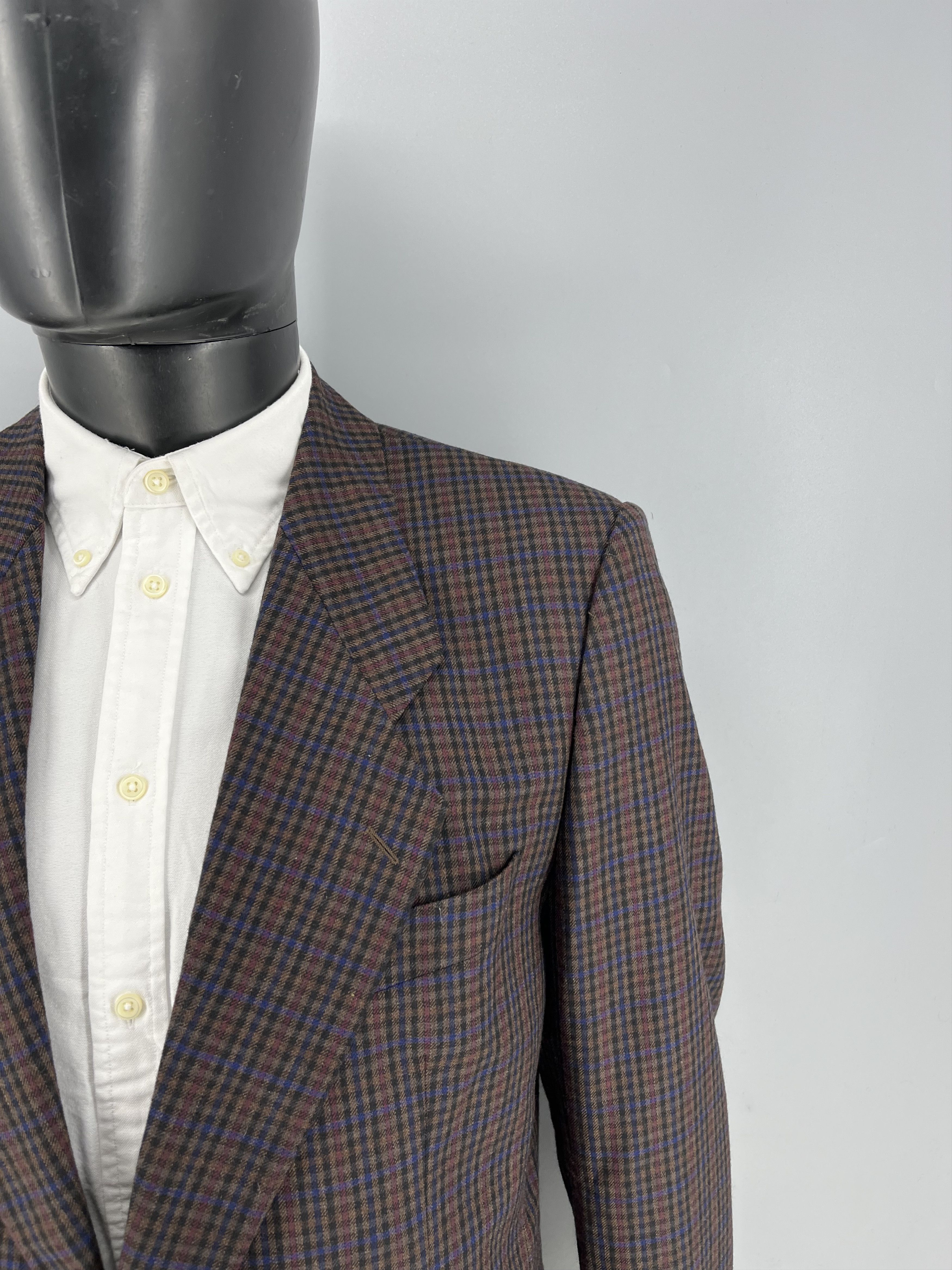 Hugo Boss Vintage Hugo Boss Tataglia pure wool houndstooth classic Size 44R - 3 Thumbnail