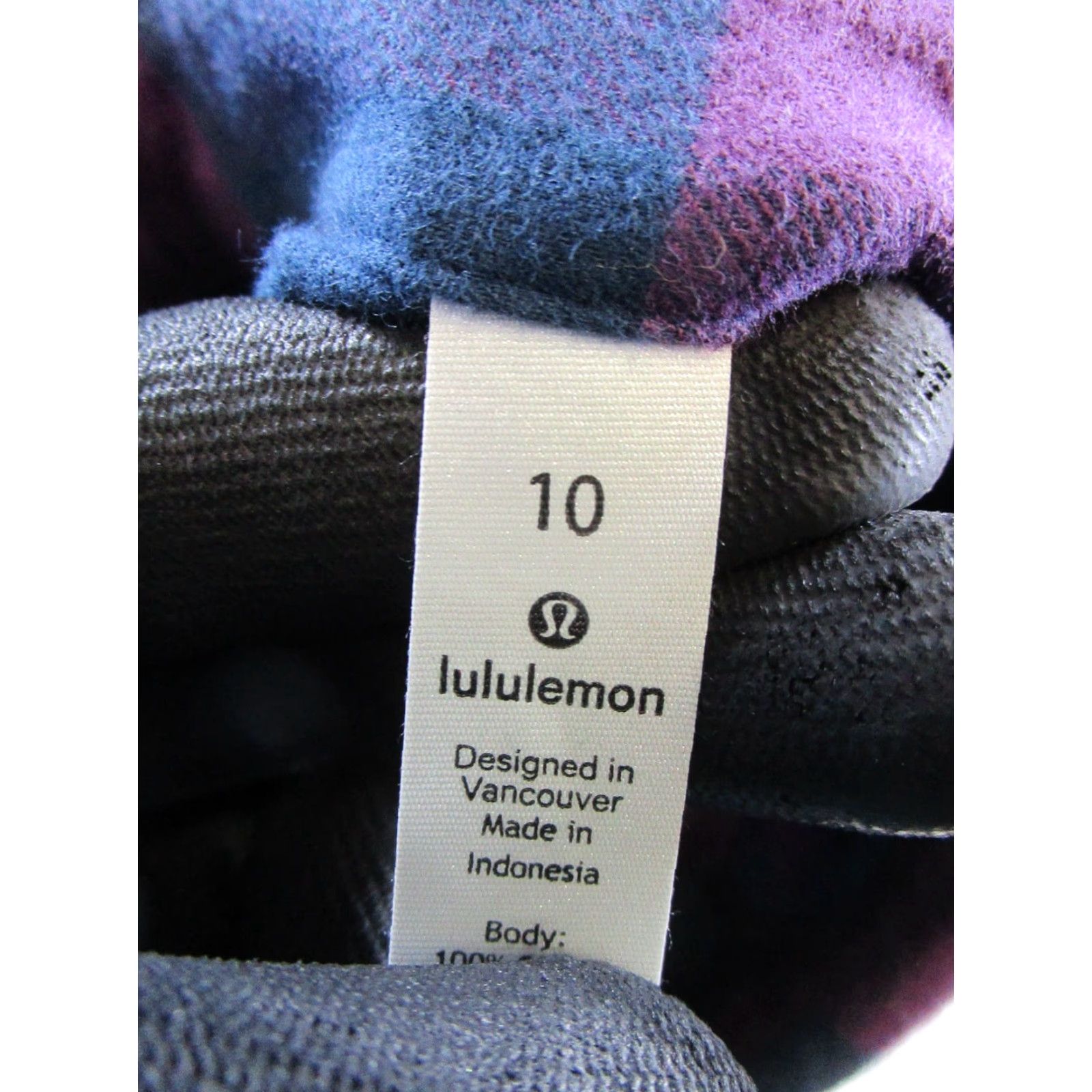 Lululemon Lululemon Full Day Ahead Shirt Womens 10 Purple Blue Cotton Flannel Button Up Shirt Womens 10 Purple Blue Cotton Flannel Button Up Size L / US 10 / IT 46 - 3 Thumbnail