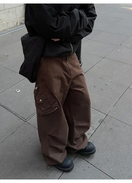 Vintage Higuchi x Kaoda Stylish Brown Cargo Pants Size US 33 - 7 Thumbnail
