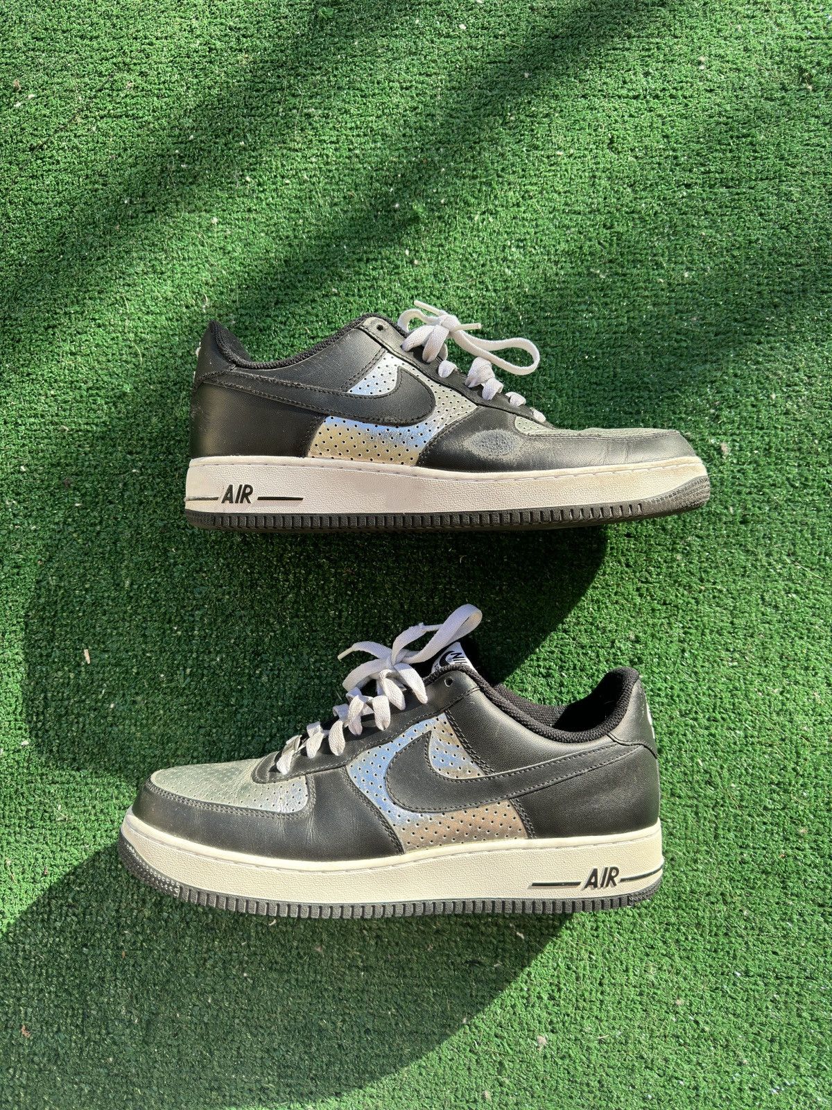 Nike Nike Air Force 1 '07 Metallic Silver Size US 11 / EU 44 - 2 Thumbnail