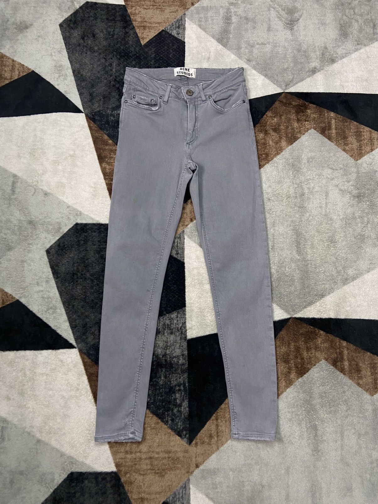 Acne Studios Acne Studios “Skin 5 Used Grey” Skinny Jeans Size 25" / US 0 / IT 36 - 1 Thumbnail