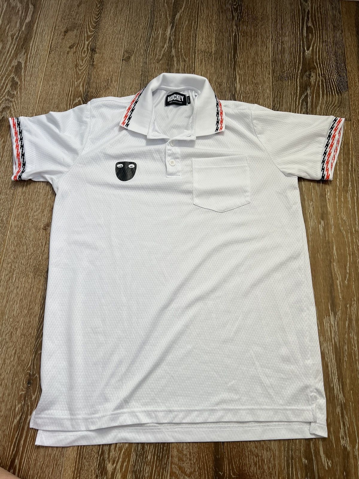 Hockey Hockey eyes without a face polo shirt Grailed