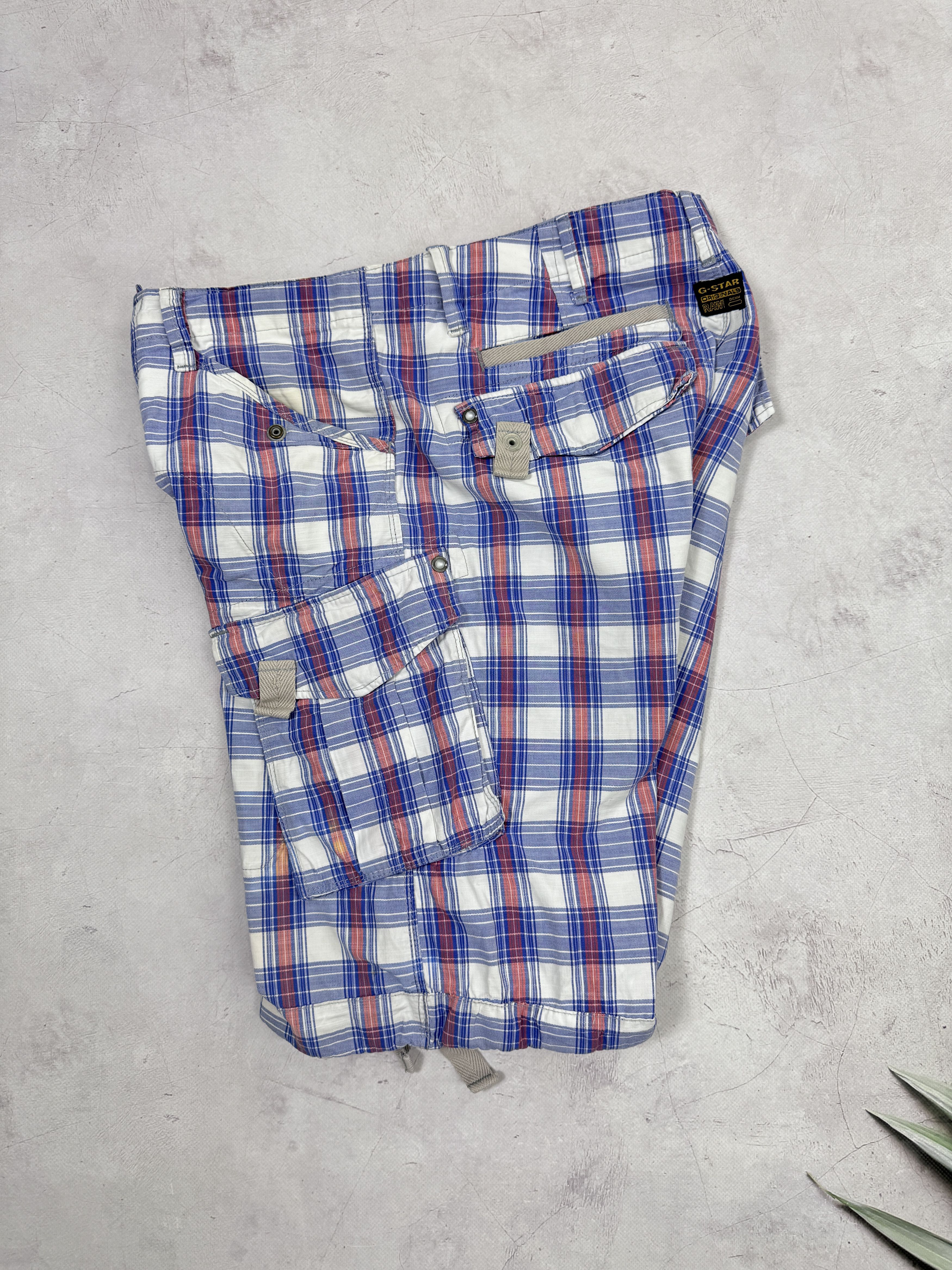 G-Star G-Star Raw Cargo Shorts Multicolor Check Size US 31 - 9 Thumbnail