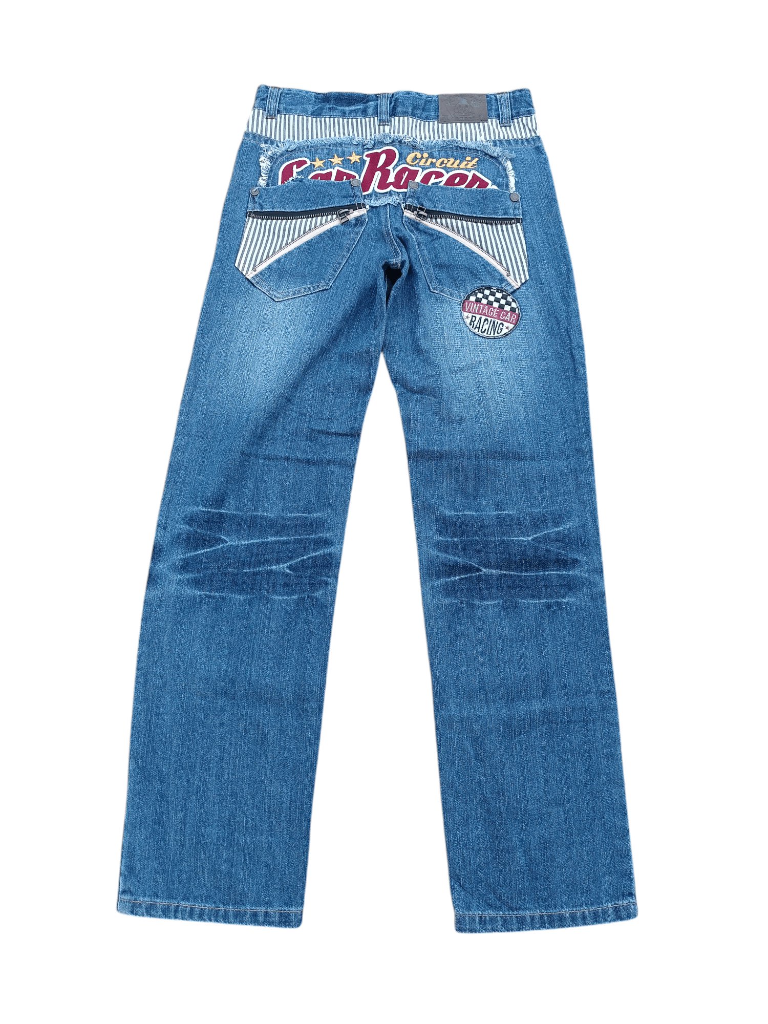 Japanese Brand JAPANESE FEELING JEANS CAR RACING CIRCUIT JEANS Size US 30 / EU 46 - 17 Thumbnail