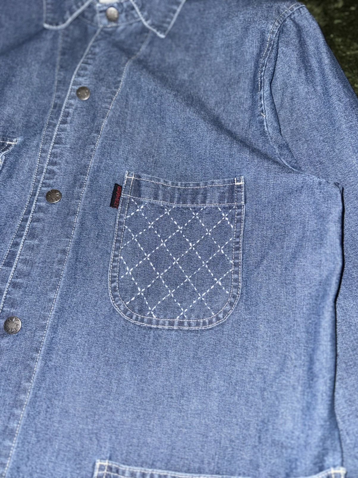 Gramicci [L] Gramicci Japanese Boro Sashiko Denim Coverall Jacket Size US L / EU 52-54 / 3 - 8 Thumbnail