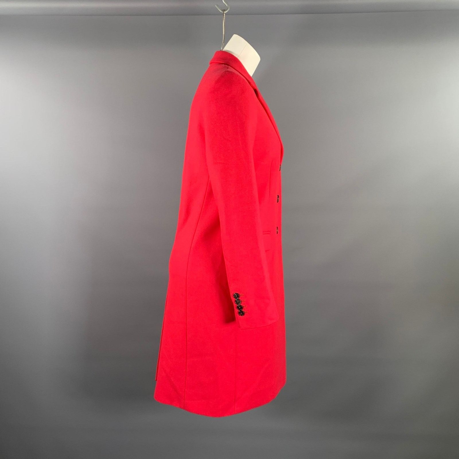 Paul Smith PS by PAUL SMITH Size S Pink Wool Polyamide Notch Lapel Coat Size S / US 4 / IT 40 - 2 Thumbnail