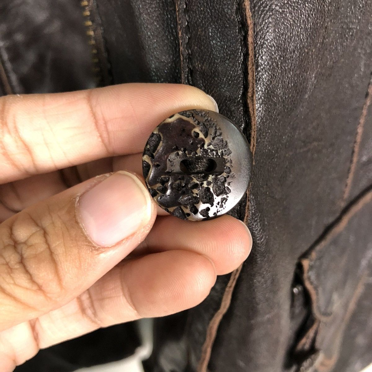 Japanese Brand 🔥VINTAGE GENUINE BIKER LEATHER JACKET KAREY CANIA JAPAN Size US M / EU 48-50 / 2 - 17 Thumbnail