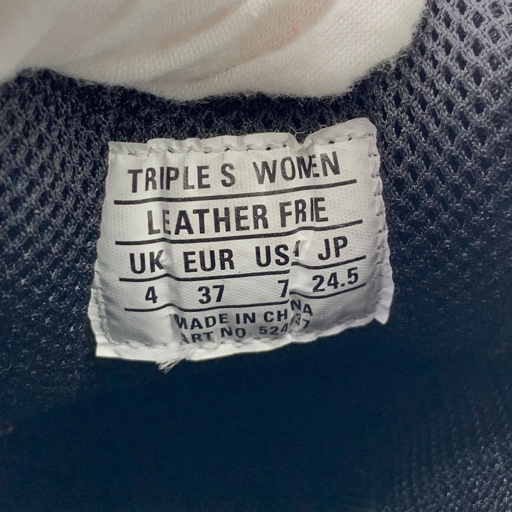 Balenciaga Balenciaga Triple S Womens Black Lace-Up Platform Sneakers S Size US 7 / IT 37 - 3 Thumbnail