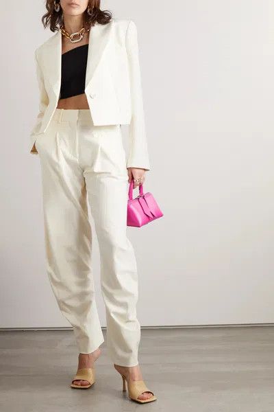 Off-White o1y1125 Blazer in Ivory Size M / US 6-8 / IT 42-44 - 4 Thumbnail