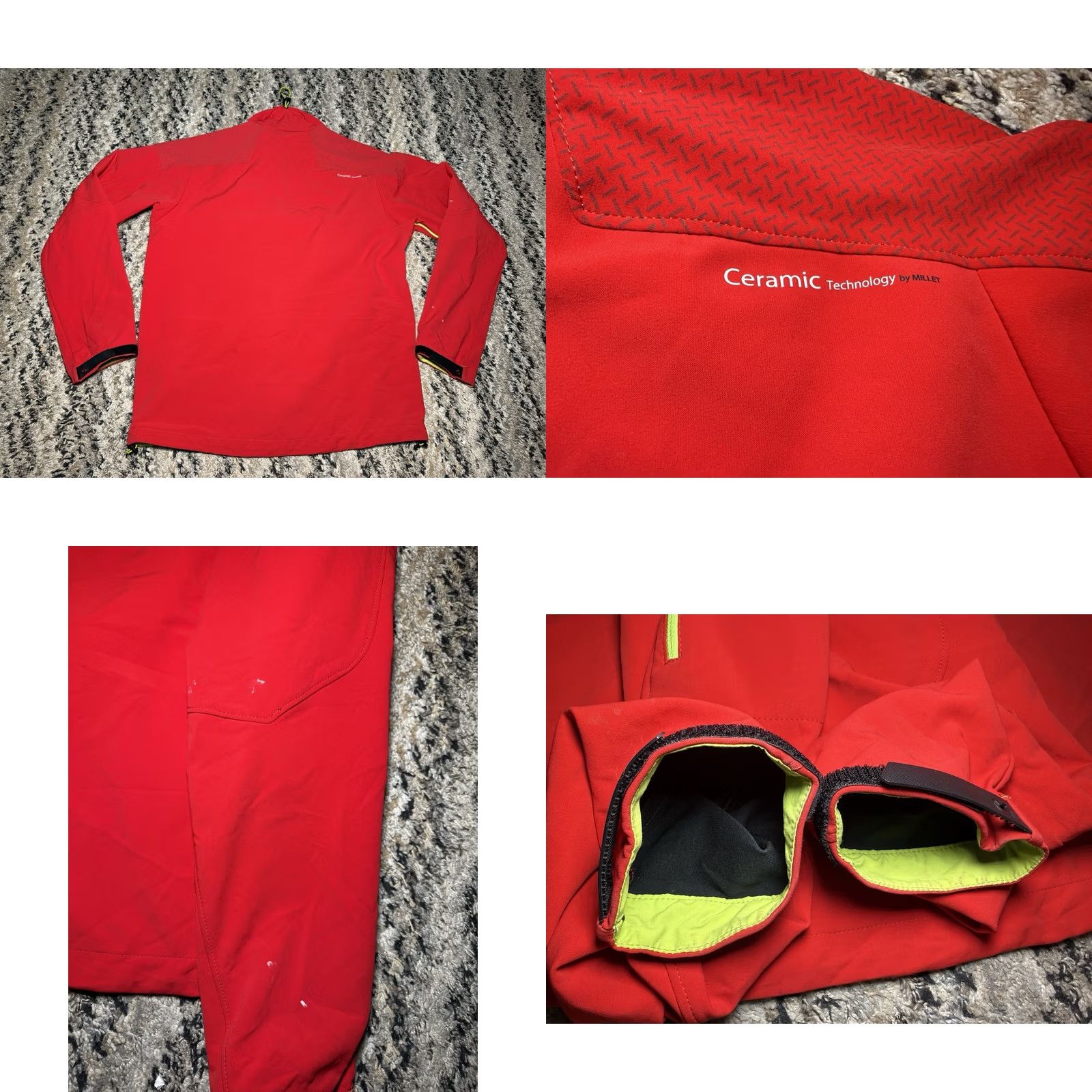 Vintage Millet Roc & Ice Windstopper Performance Softshell Jacket Mens M Outdoors Red Windstopper Jacket Mens Climate Outdoor Top Size US M / EU 48-50 / 2 - 8 Thumbnail
