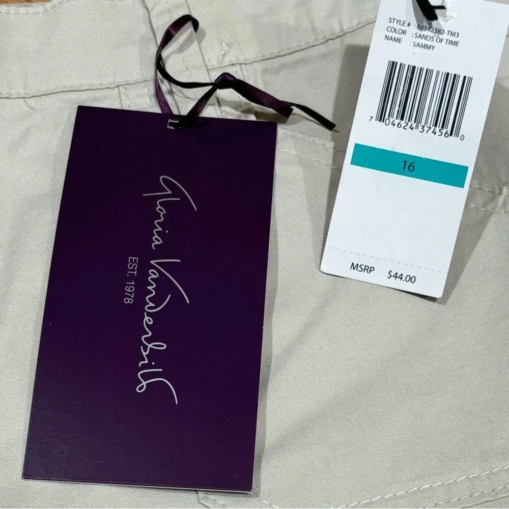 Gloria Vanderbilt Gloria Vanderbilt Sammy Shorts NWT Size 38" / US 16 / IT 52 - 3 Thumbnail