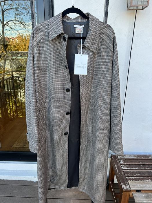 Our Legacy Houndstooth Raglan Car Coat Grailed