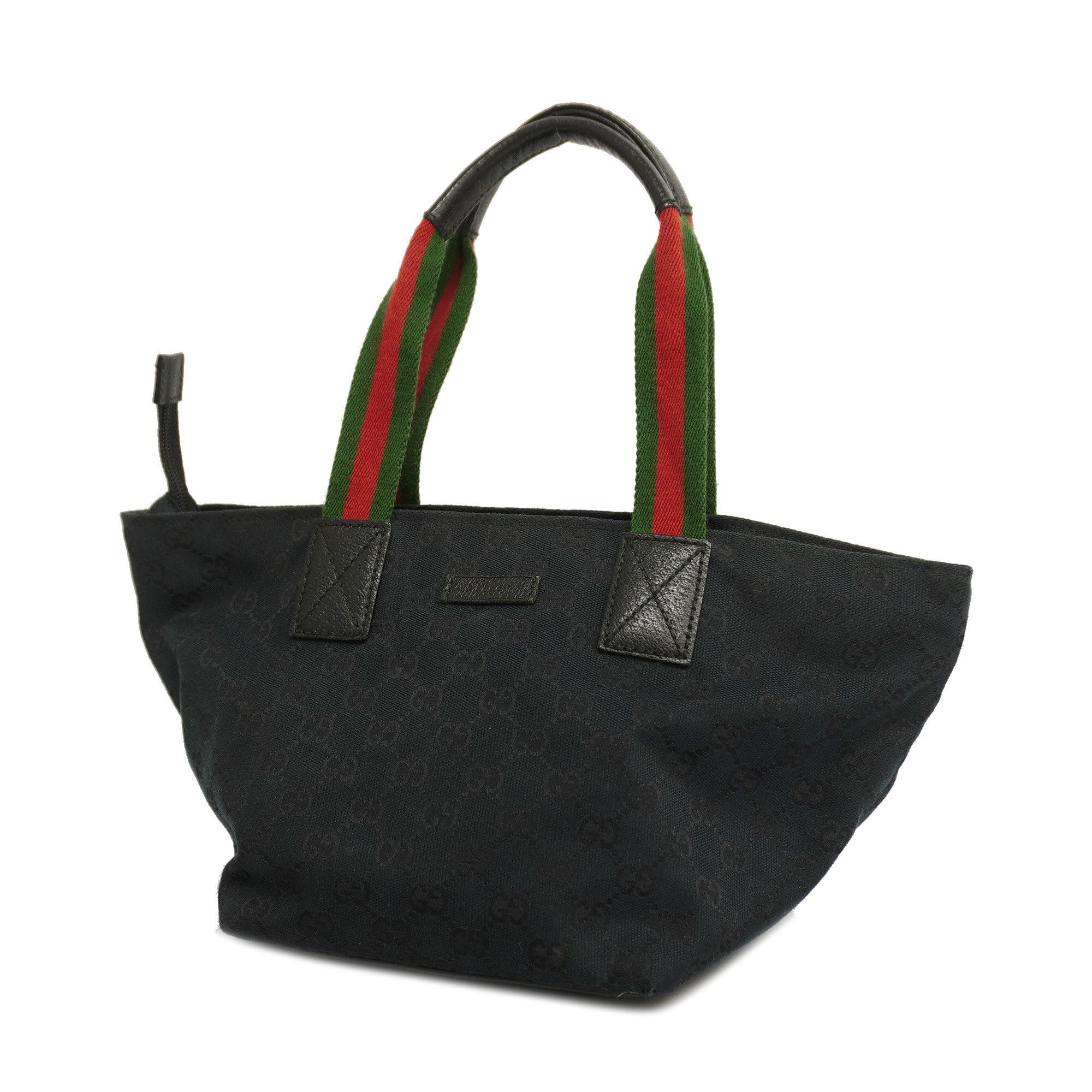 GUCCI Tote Bag Shoulder Bag Handbag Sherry line GG canvas 131228