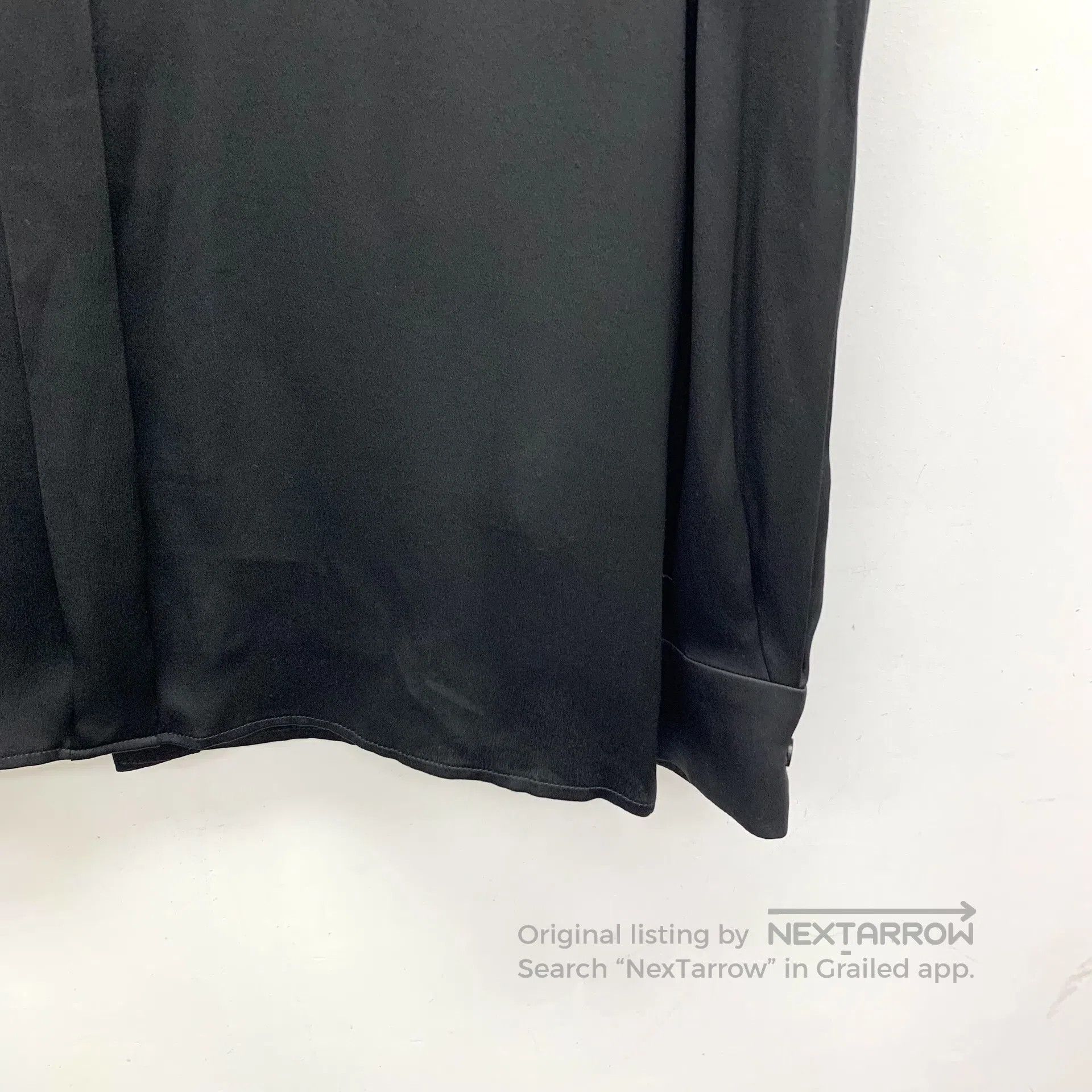Chloe Chloe Black single-breasted button design mulberry silk ro Size XXS / US 00 / IT 34 - 4 Thumbnail