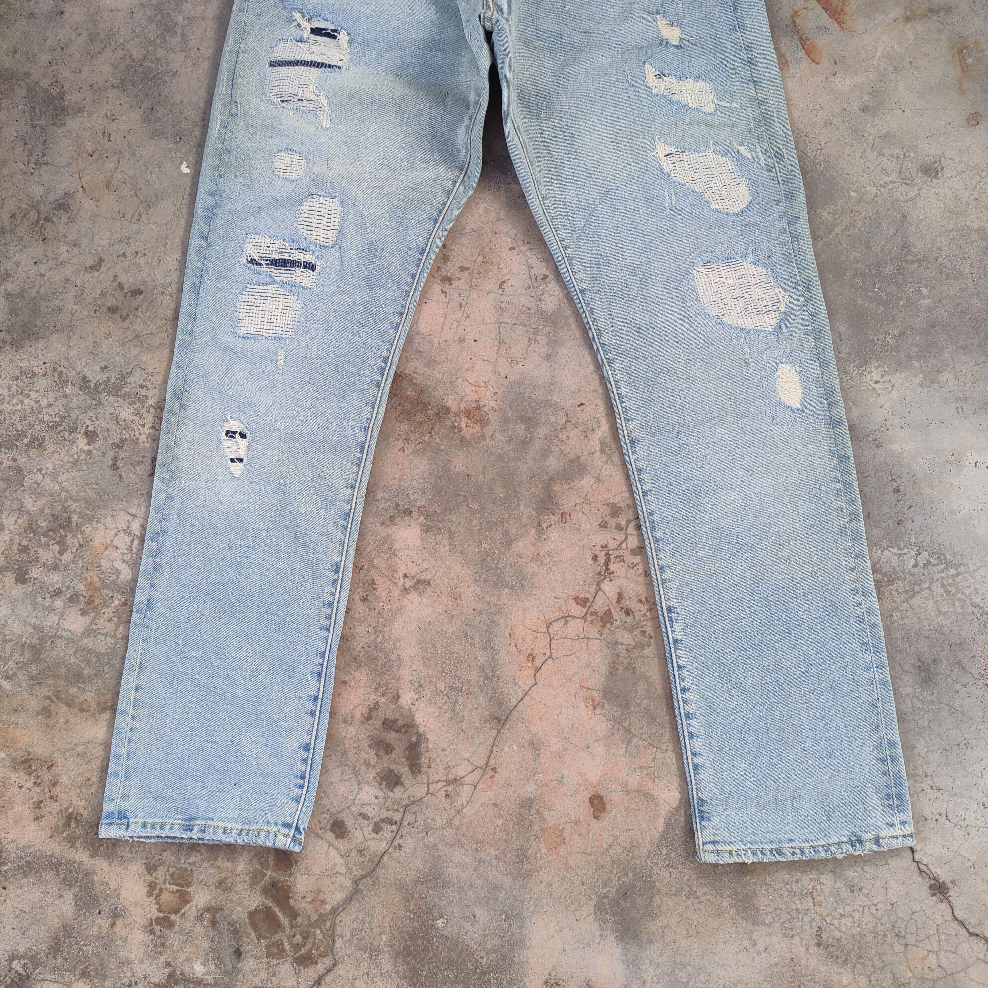 Gap W32 VINTAGE GAP FADED BLUE DISTRESSED JEANS PANTS Size US 32 / EU 48 - 5 Thumbnail