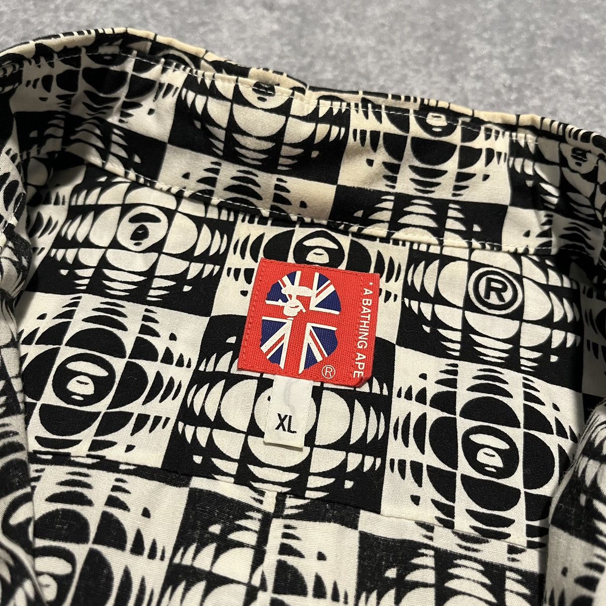 Bape A Bathing Ape Bape Baby Milo Button Up Shirt All Over Print Size US XL / EU 56 / 4 - 3 Thumbnail