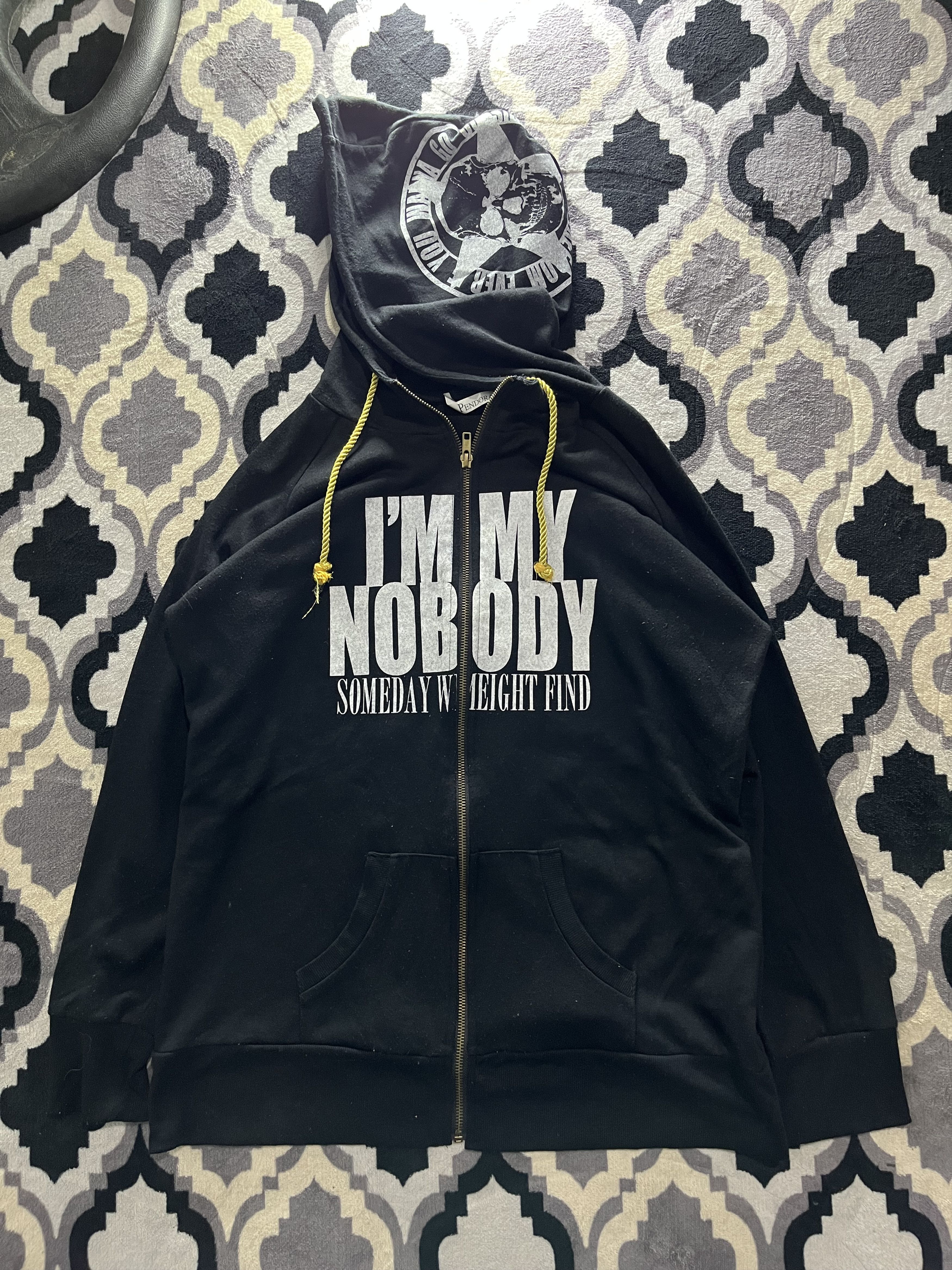 PPFM Pendora skull goth hoodie Size US L / EU 52-54 / 3 - 2 Thumbnail