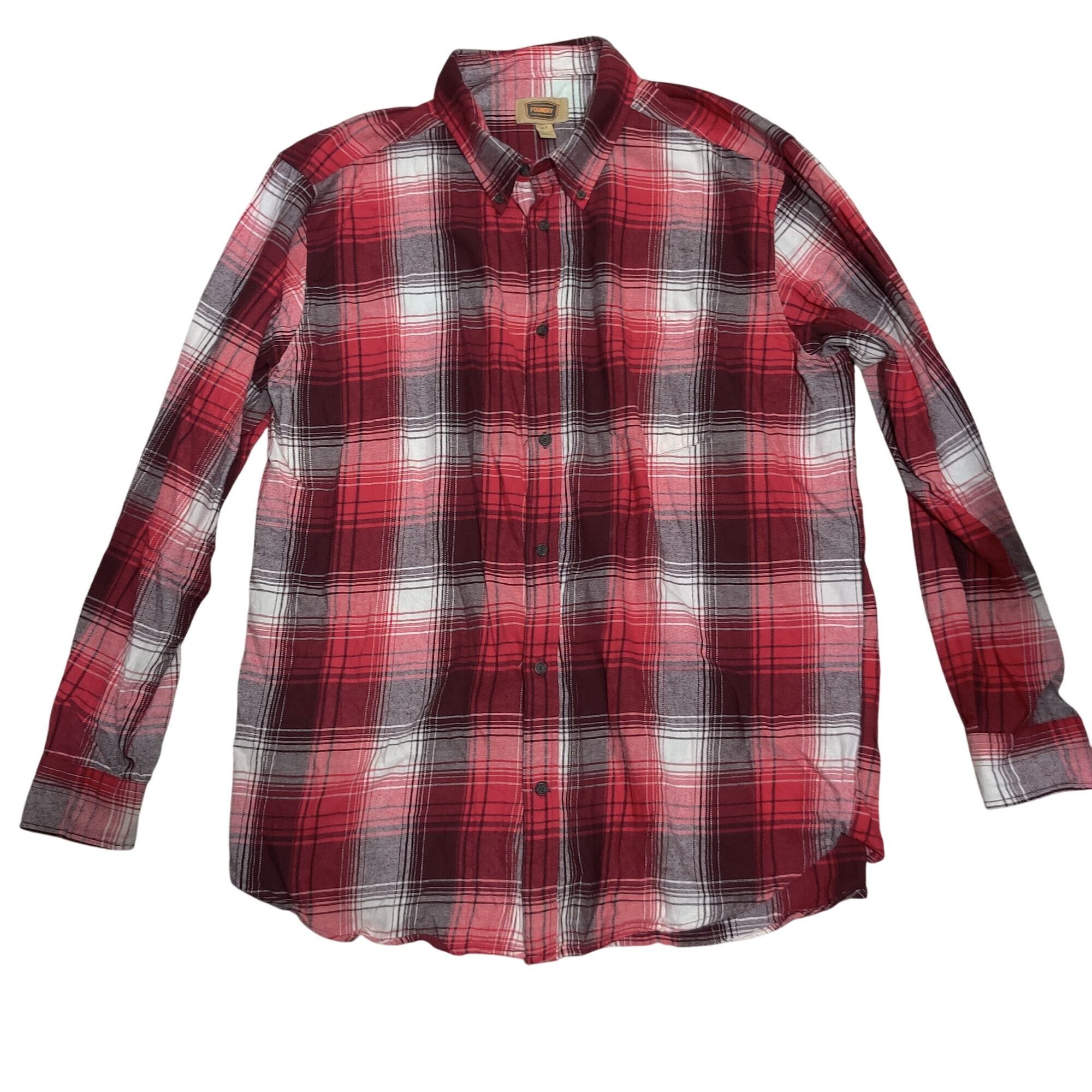 Other The Foundry Supply Mens Shirt Flannel Button Up Plaid Red Wh Size US XL / EU 56 / 4 - 1 Thumbnail