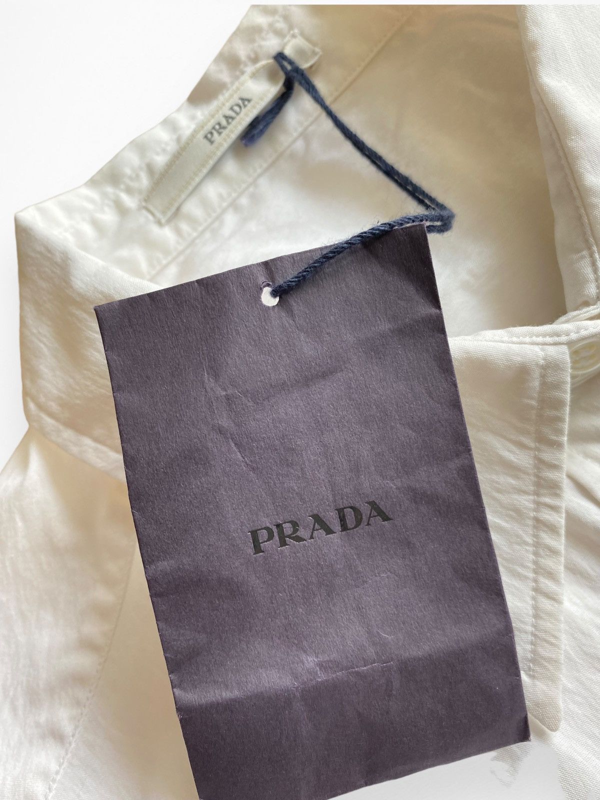 Prada Prada White oxford LS W’s Shirt Size M / US 6-8 / IT 42-44 - 9 Thumbnail