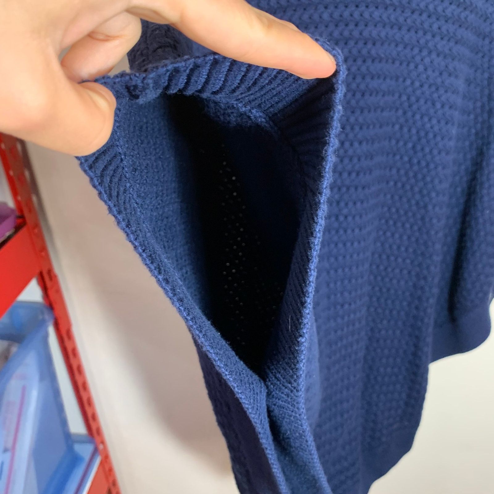 Banana Republic Banana Republic Blue Knit Poncho Size S Size S / US 4 / IT 40 - 7 Thumbnail