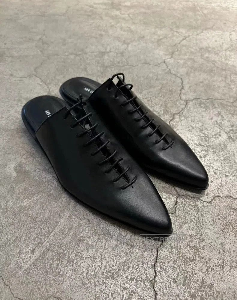 Ann Demeulemeester Ann Demeulemeester 37 black strappy slippers Size US 6.5 / IT 36.5 - 3 Thumbnail