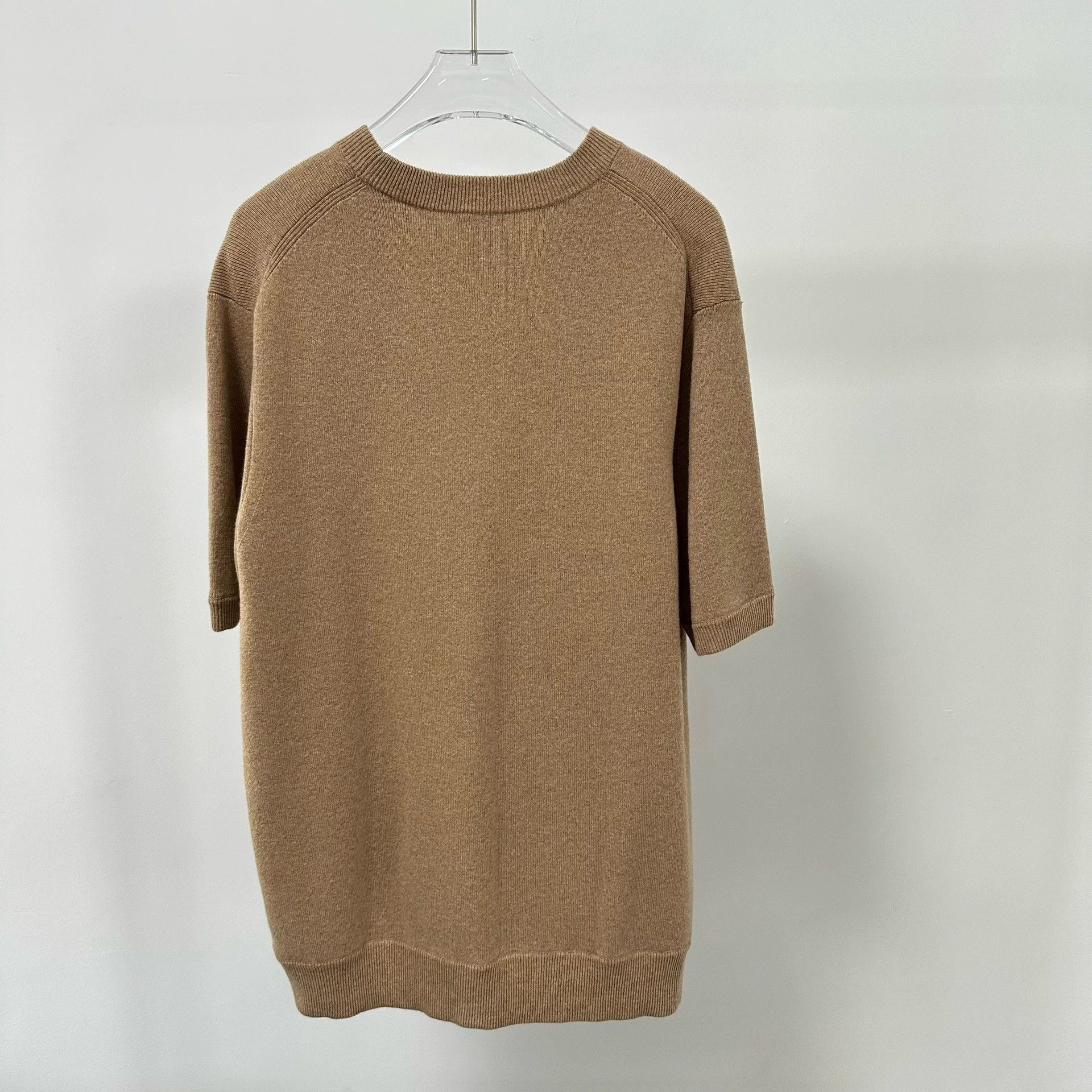 Burberry Burberry Brown Cashmere Embroidered Logo SS Knit XL Size US XL / EU 56 / 4 - 5 Thumbnail