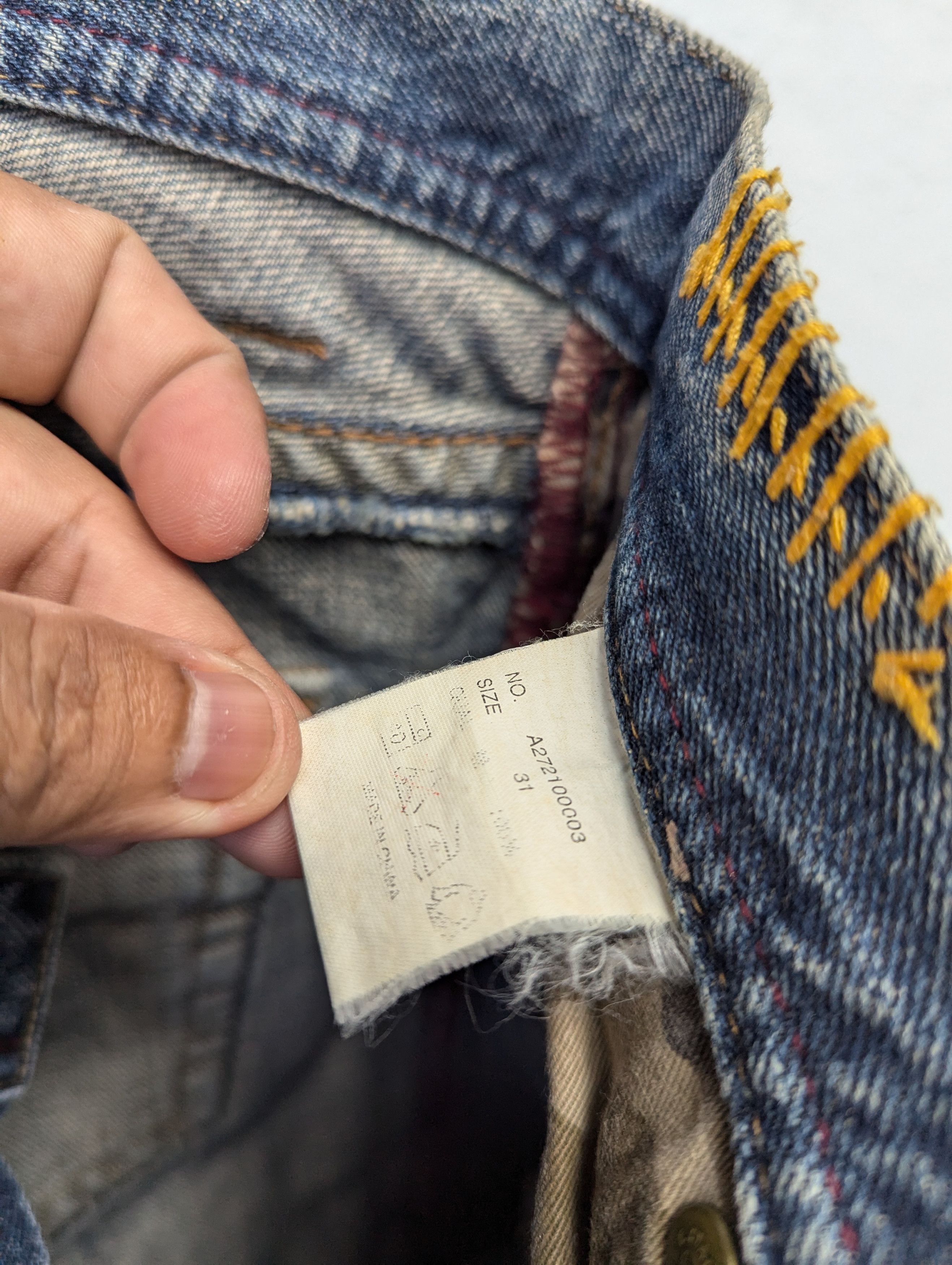Japanese Brand × Vintage JAPANESE BRAND PATCHES DENIM PANTS Size 31" - 12 Thumbnail