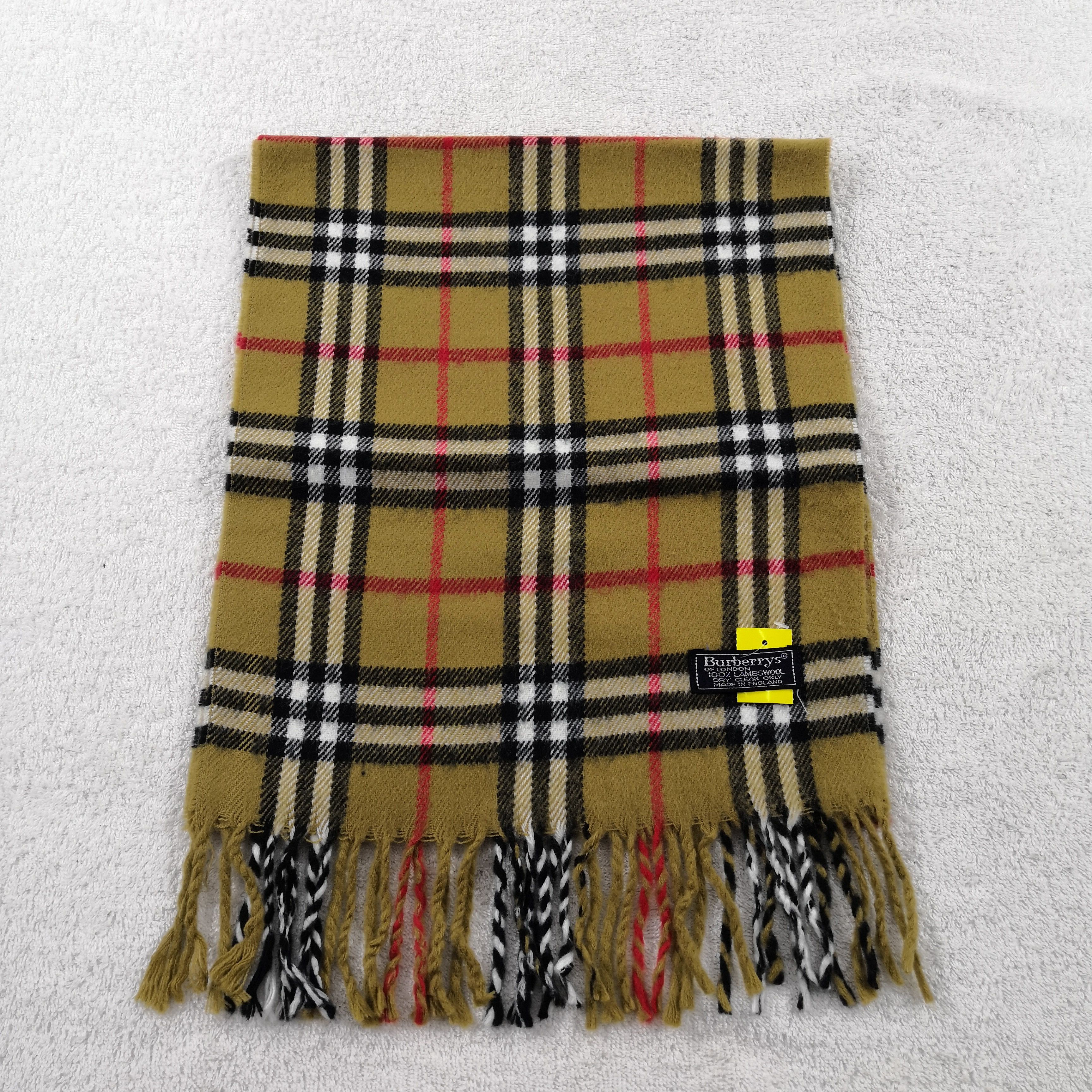 Burberry Vintage Wool Scarf Winter Scarves 56789 Size ONE SIZE - 3 Thumbnail