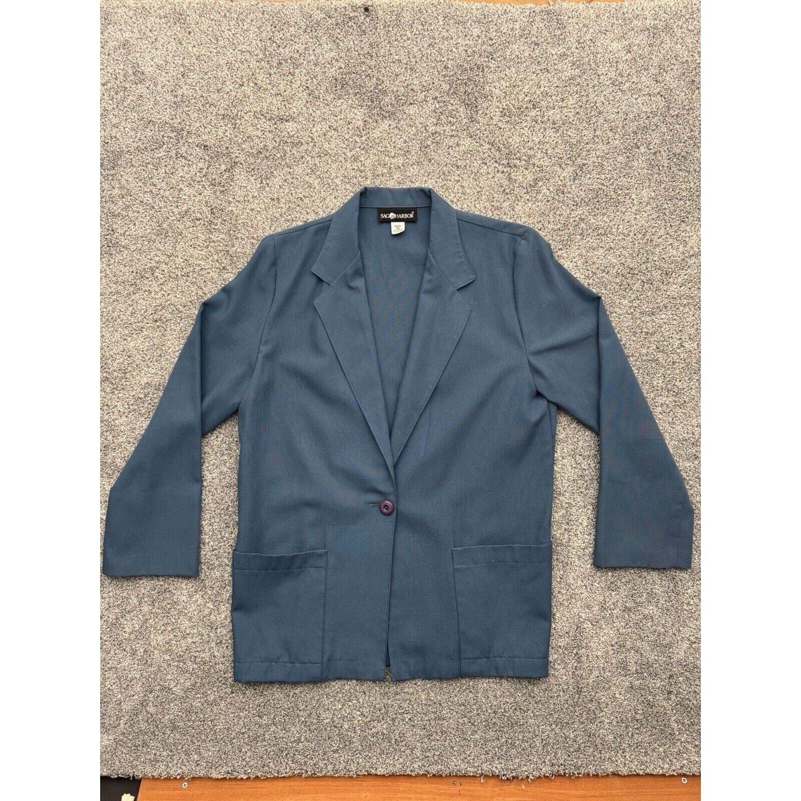 Other Vintage Blazer Women Size 10 90s Y2K Lagenlook Patch Pockets Size L / US 10 / IT 46 - 1 Thumbnail