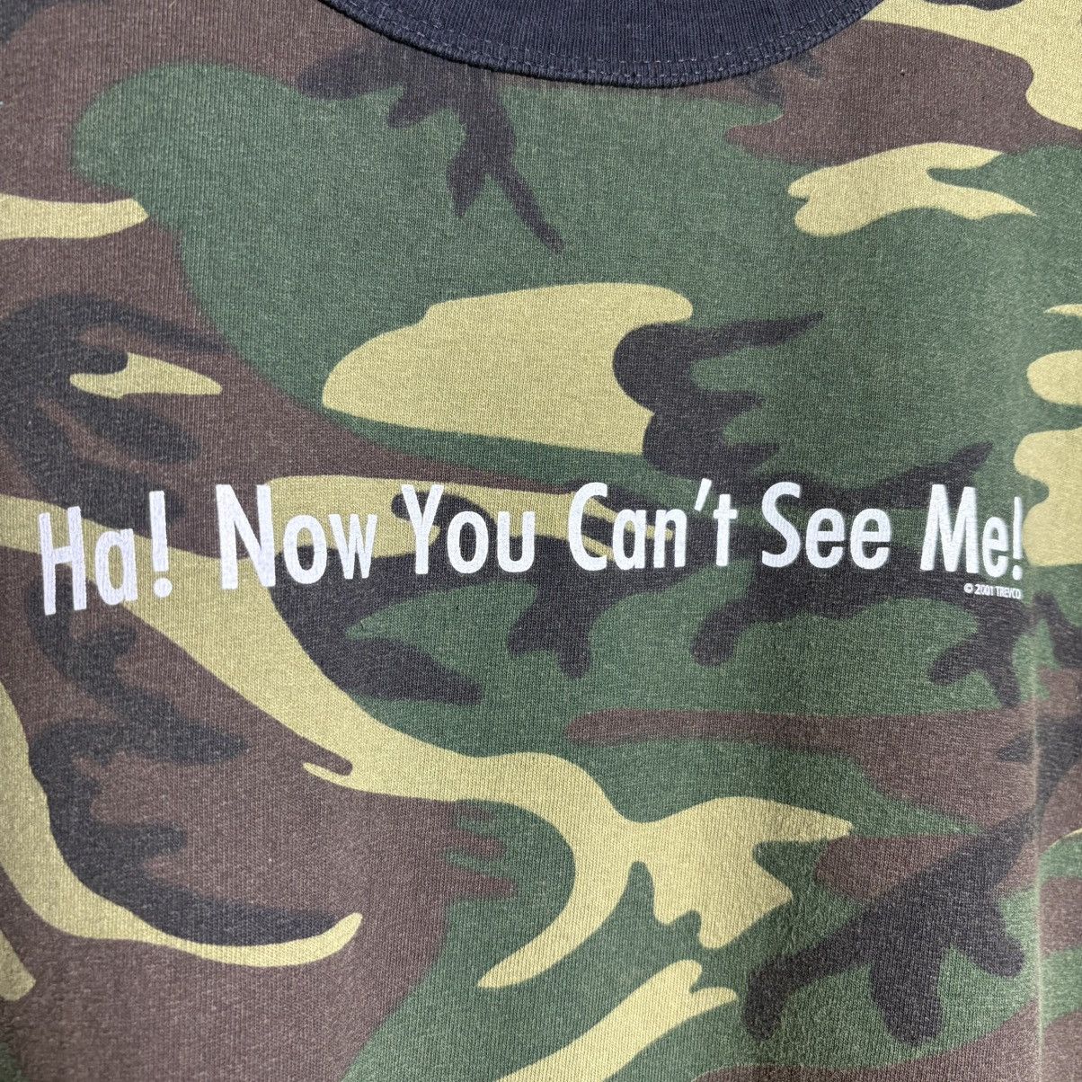 Vintage Vintage Parody Camo T-Shirt / Ha ! Now You Can’t See Me ! Size US XL / EU 56 / 4 - 3 Thumbnail
