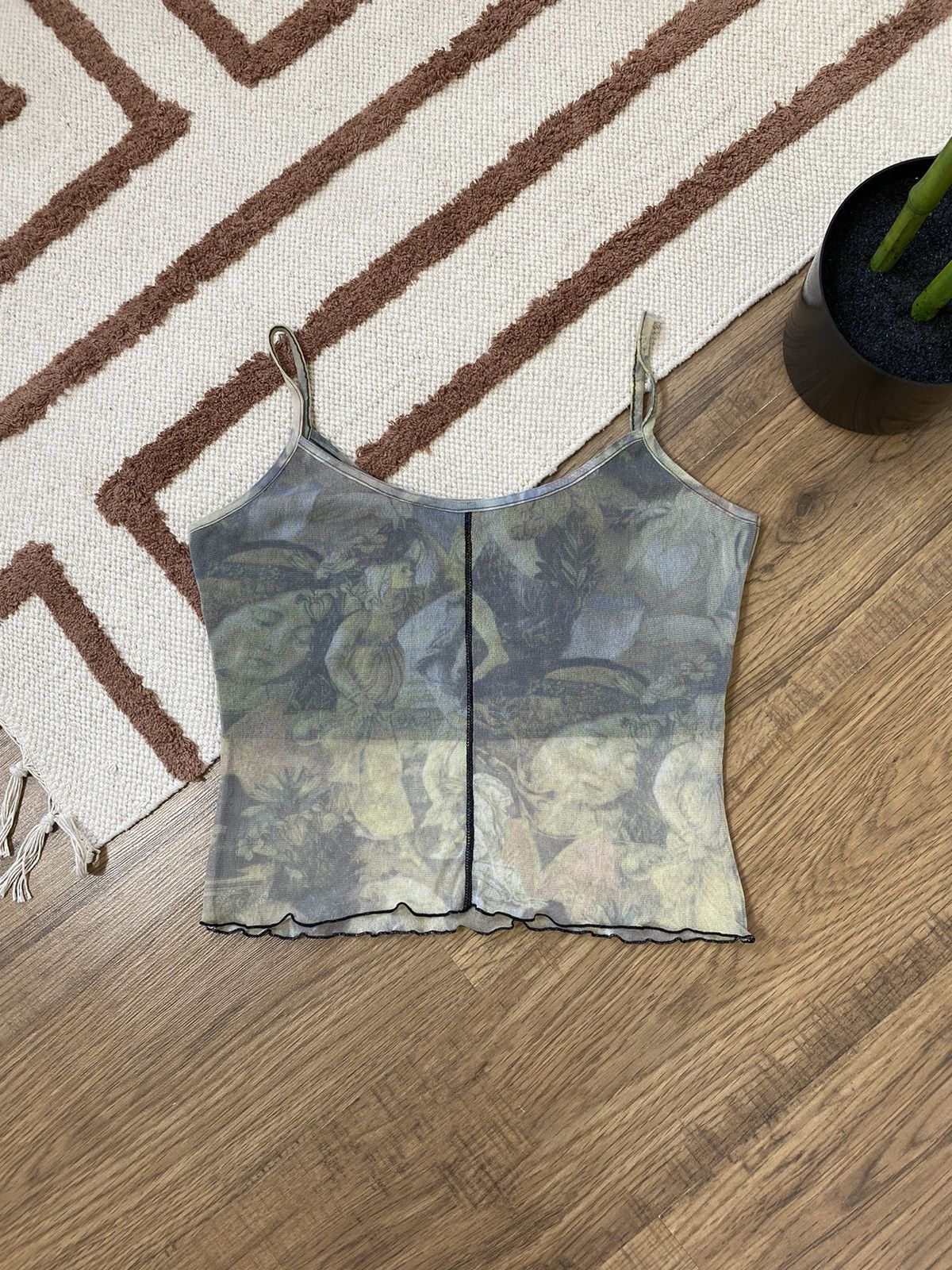 JEAN PAUL GAULTIER STYLE MESH RENAISSANCE ANGEL TANK TOP