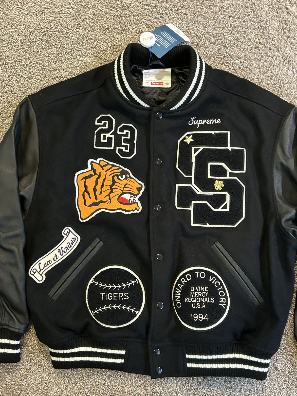 Supreme Tiger Varsity Jacket | Grailed