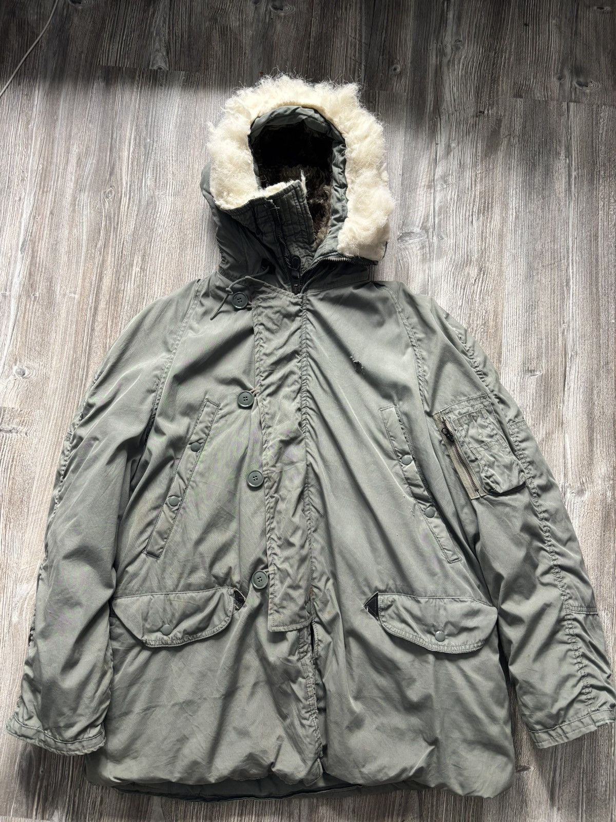 Vintage 80s USAF N3B Parka Greenbriar Extreme Cold