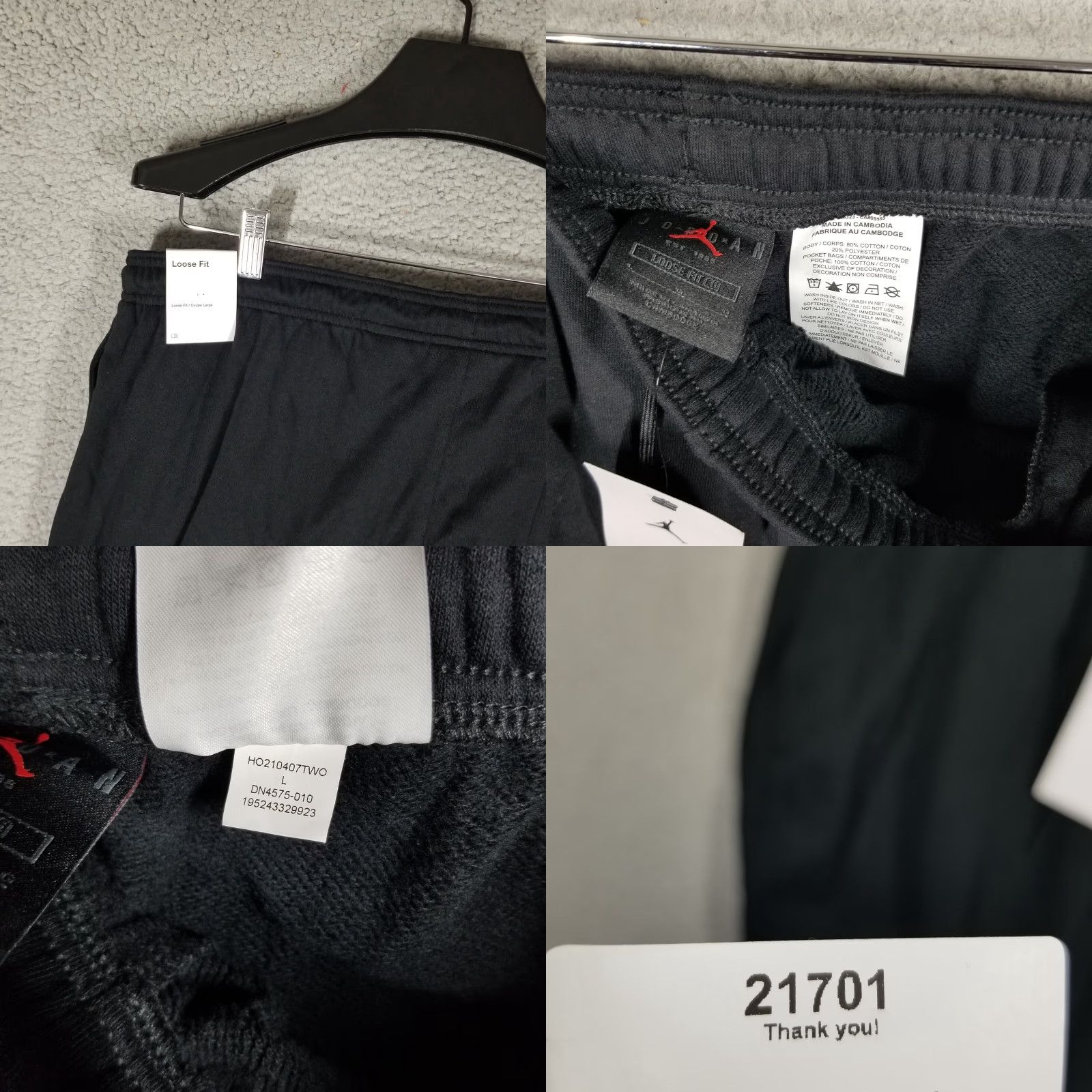 Nike Nike Women's Jogger Pants Fleece DN4575-010 Black L Adult? (Checklist note: keep size consistent with original) Size 36" / US 14 / IT 50 - 8 Thumbnail