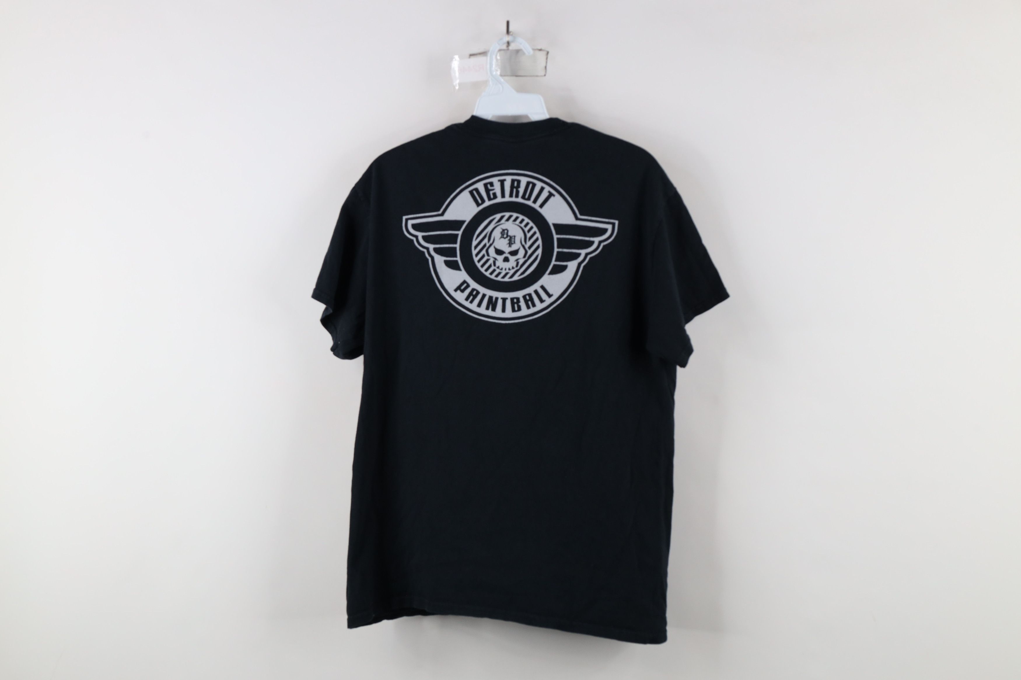 Vintage Vintage Streetwear Detroit Paintball Skull T-Shirt Black Size US M / EU 48-50 / 2 - 8 Thumbnail