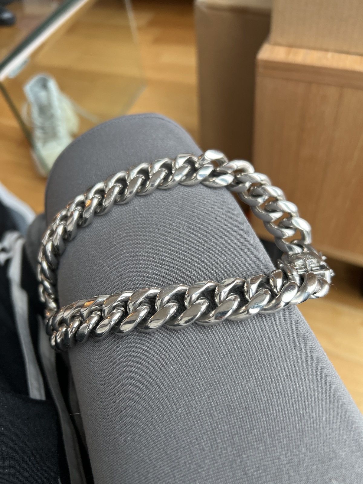 Other Étalon XL Silver Cuban Link Chain Size ONE SIZE - 2 Thumbnail