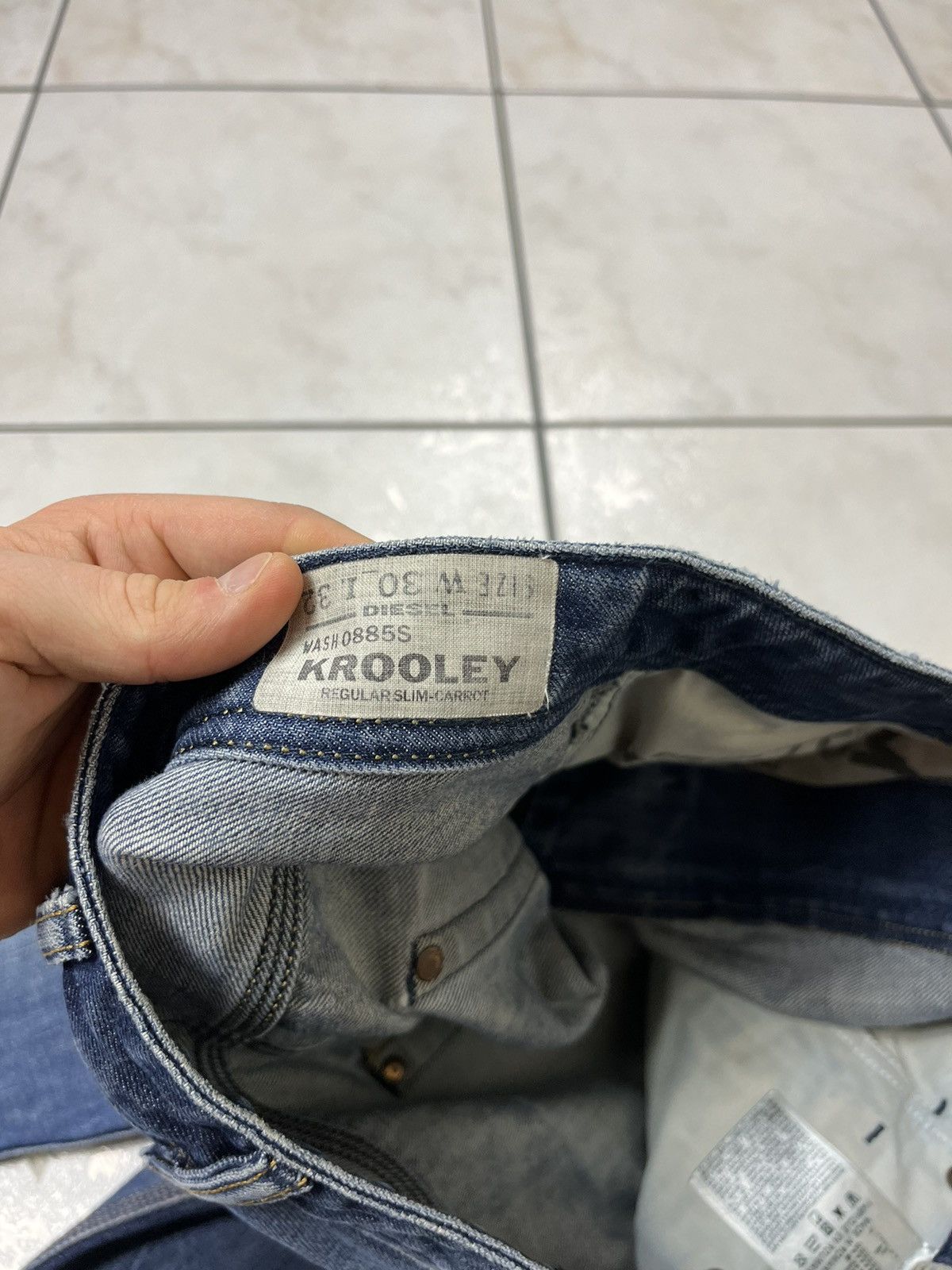 Diesel × Vintage Vintage Diesel krooley y2k distressed denim jeans pants Size US 30 / EU 46 - 18 Thumbnail
