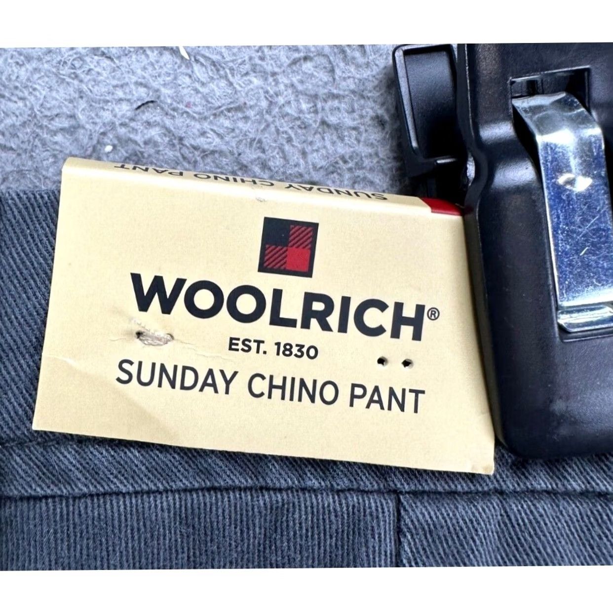 Vintage Woolrich Sunday Chino Pants Womens 8 Gray Flat Front Straight Leg Relaxed Mid Rise Casual Workwear Pants Size 30" / US 8 / IT 44 - 6 Thumbnail