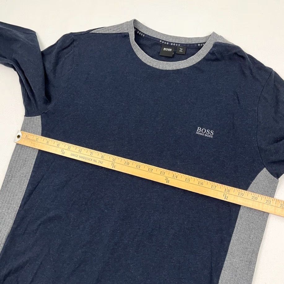 Hugo Boss HUGO BOSS Sweater Mens L Blue Gray Cotton Blend Stretch Crewneck Pullover Preppy Size US L / EU 52-54 / 3 - 7 Thumbnail