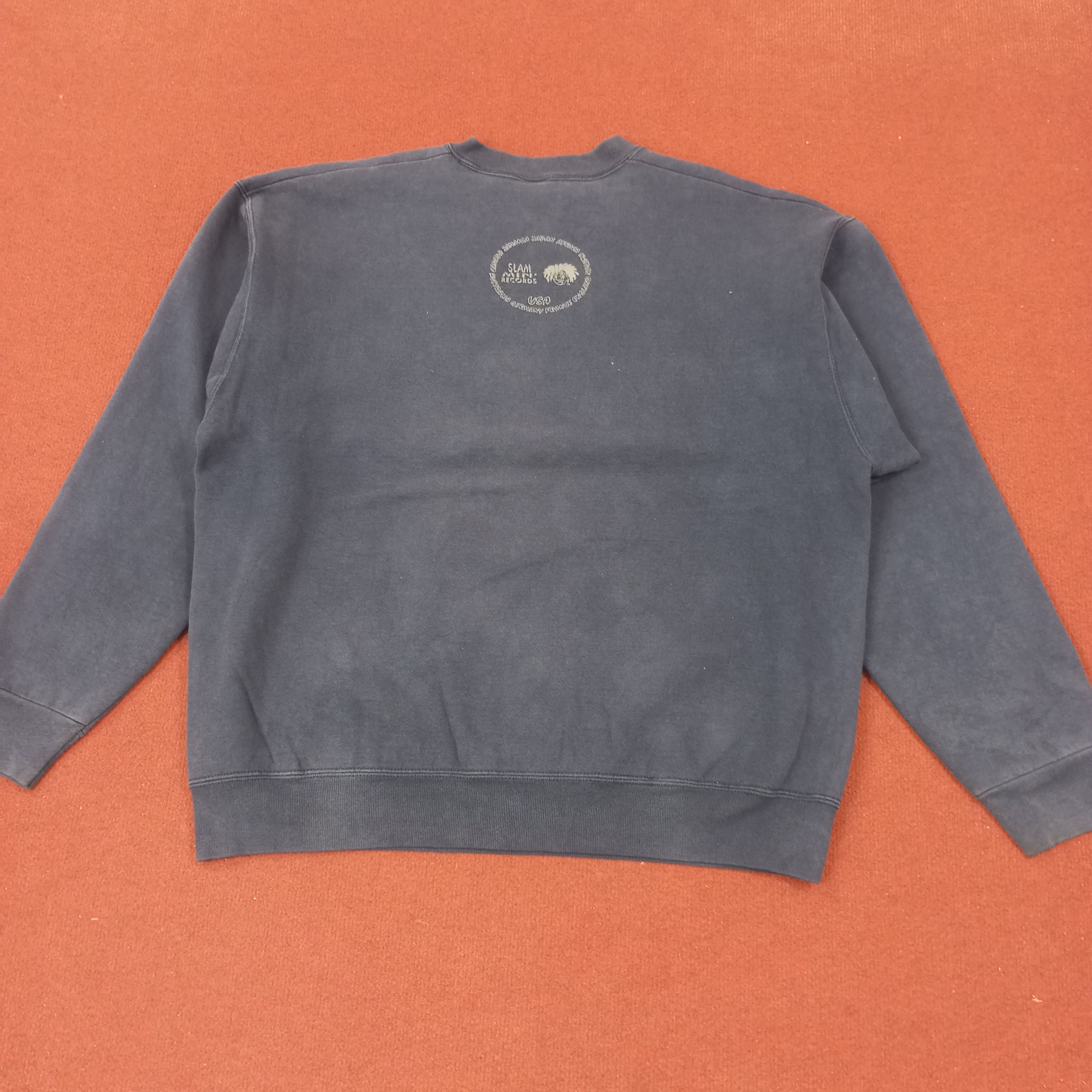 Fruit Of The Loom × Vintage Slam-Min Records New York Vintage Sweatshirt c221n22 Size US XL / EU 56 / 4 - 3 Thumbnail