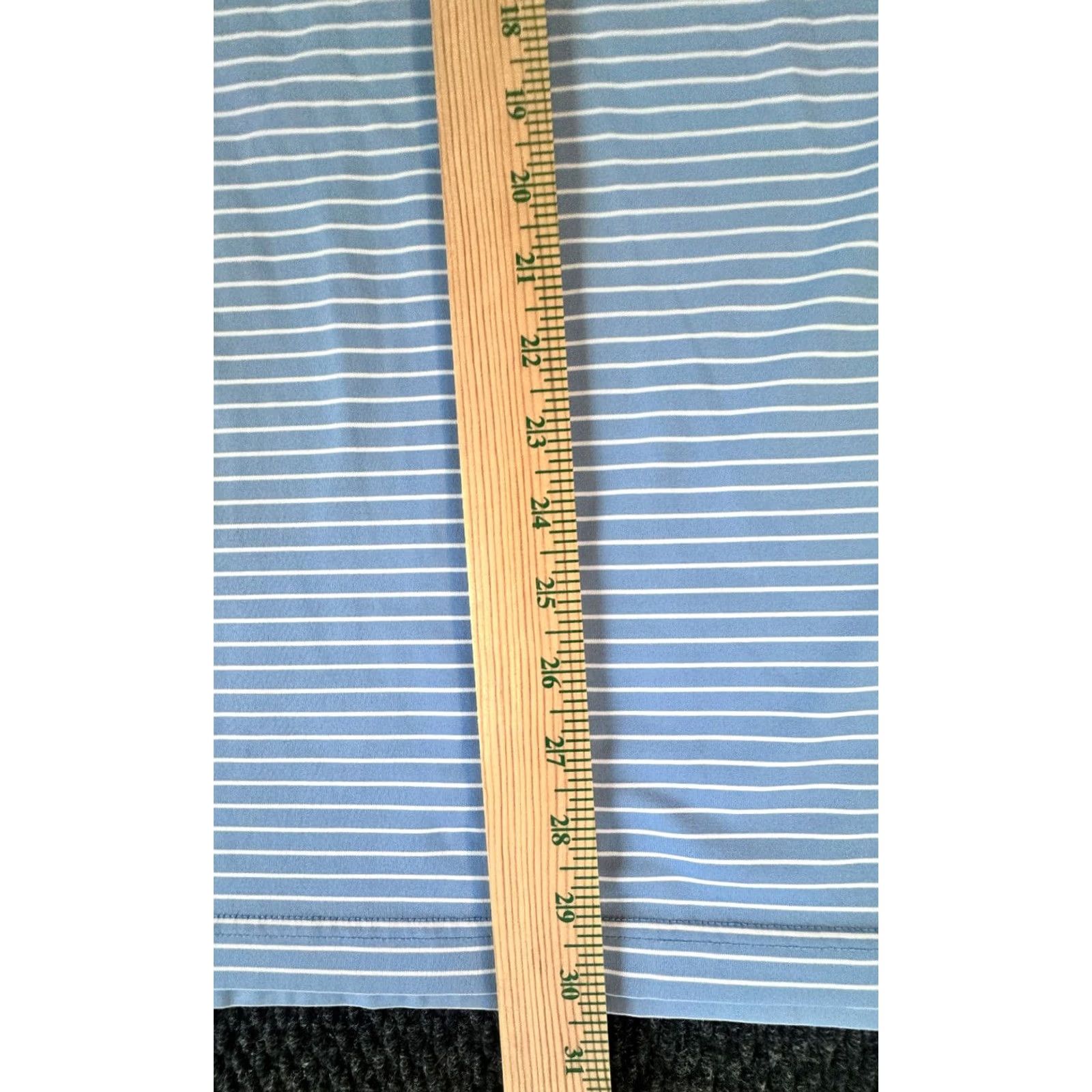 Vintage Jack Nicklaus Polo Short Sleeve XL Golf Shirt Blue White Striped Polo Shirt Mens Size US XL / EU 56 / 4 - 4 Thumbnail