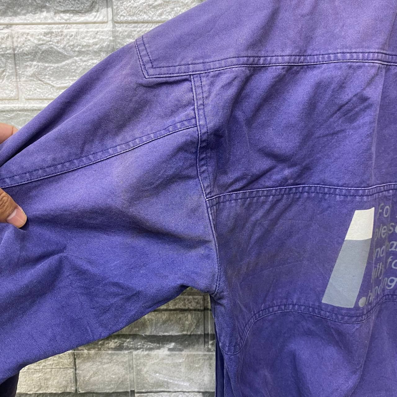 Issey Miyake WORN VINTAGE 80S ISSEY MIYAKE CARE INSTRUCTION FADED PURPLE Size US M / EU 48-50 / 2 - 5 Thumbnail
