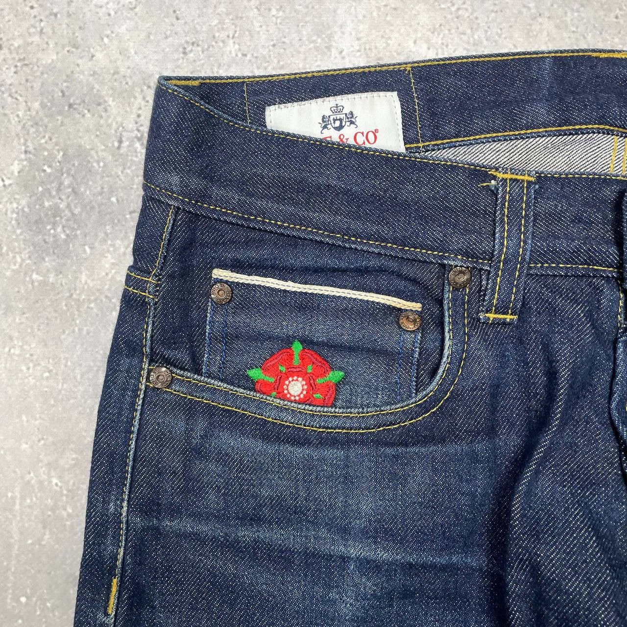 Japanese Brand Joe & Co Collier 14.5 oz Japanese Blue Selvedge Jeans W30 Size US 30 / EU 46 - 4 Thumbnail