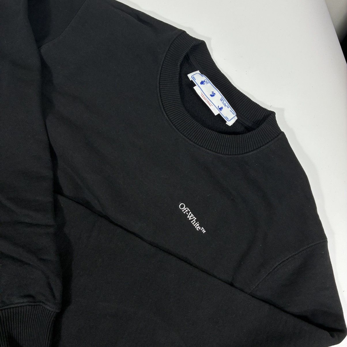 Off-White Off-White Floral Arrow Cotton Crewneck Sweatshirt M Black Size M / US 6-8 / IT 42-44 - 10 Thumbnail