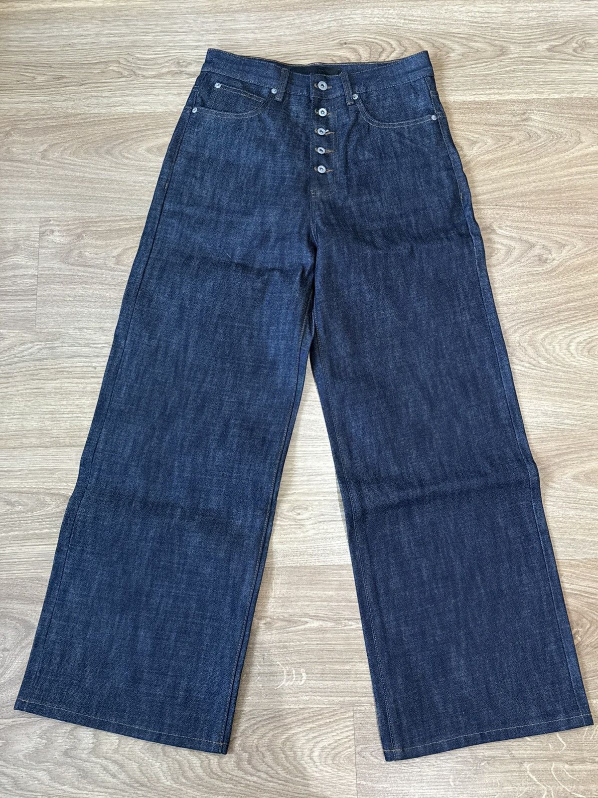 No Faith Studios RAW DENIM JAPANESE ULTRA LOOSE FIT BLUE | Grailed