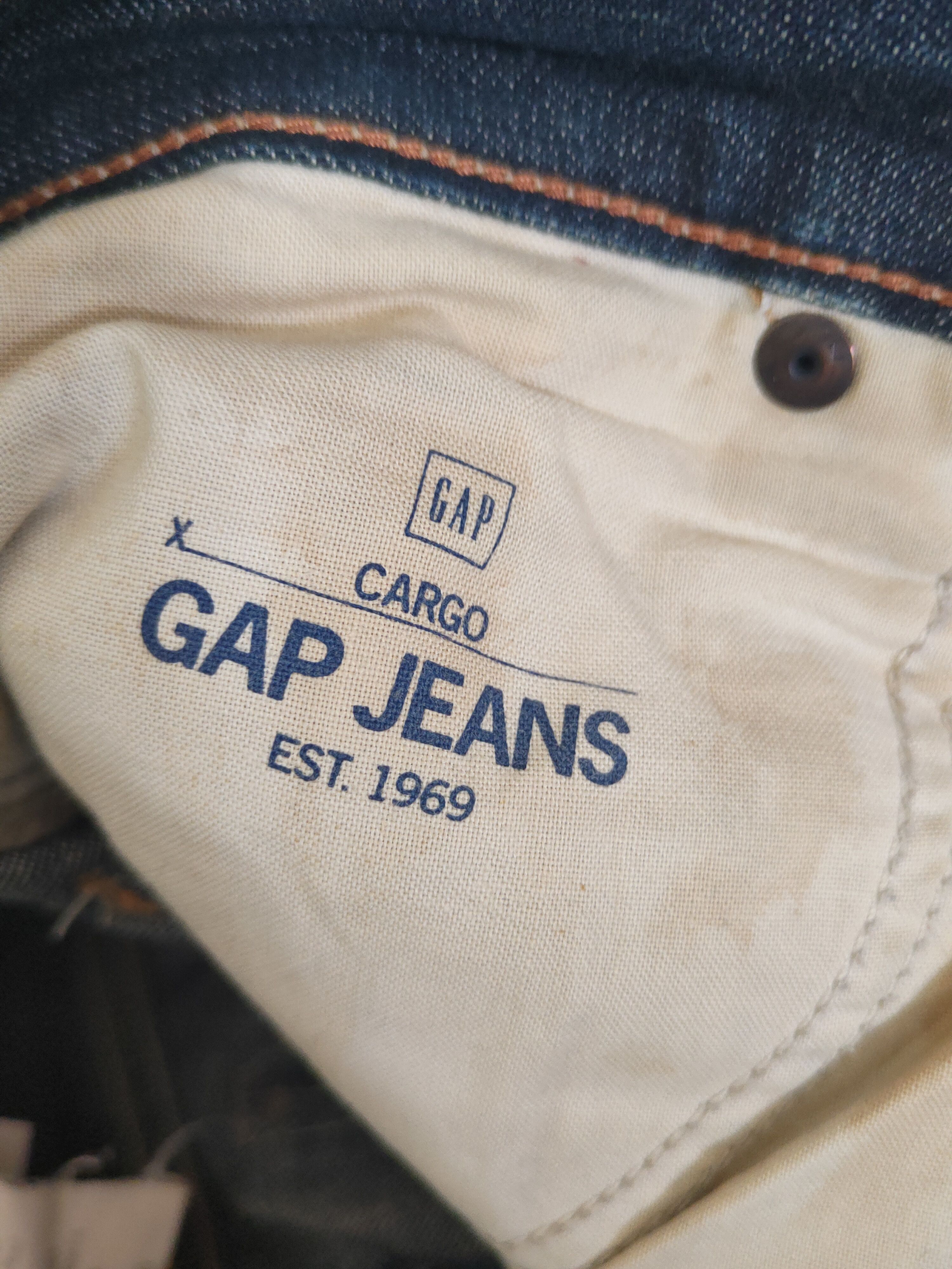 Gap DL Gap Dark Blue Distressed Ripped Jeans #1861 Size US 29 - 15 Thumbnail