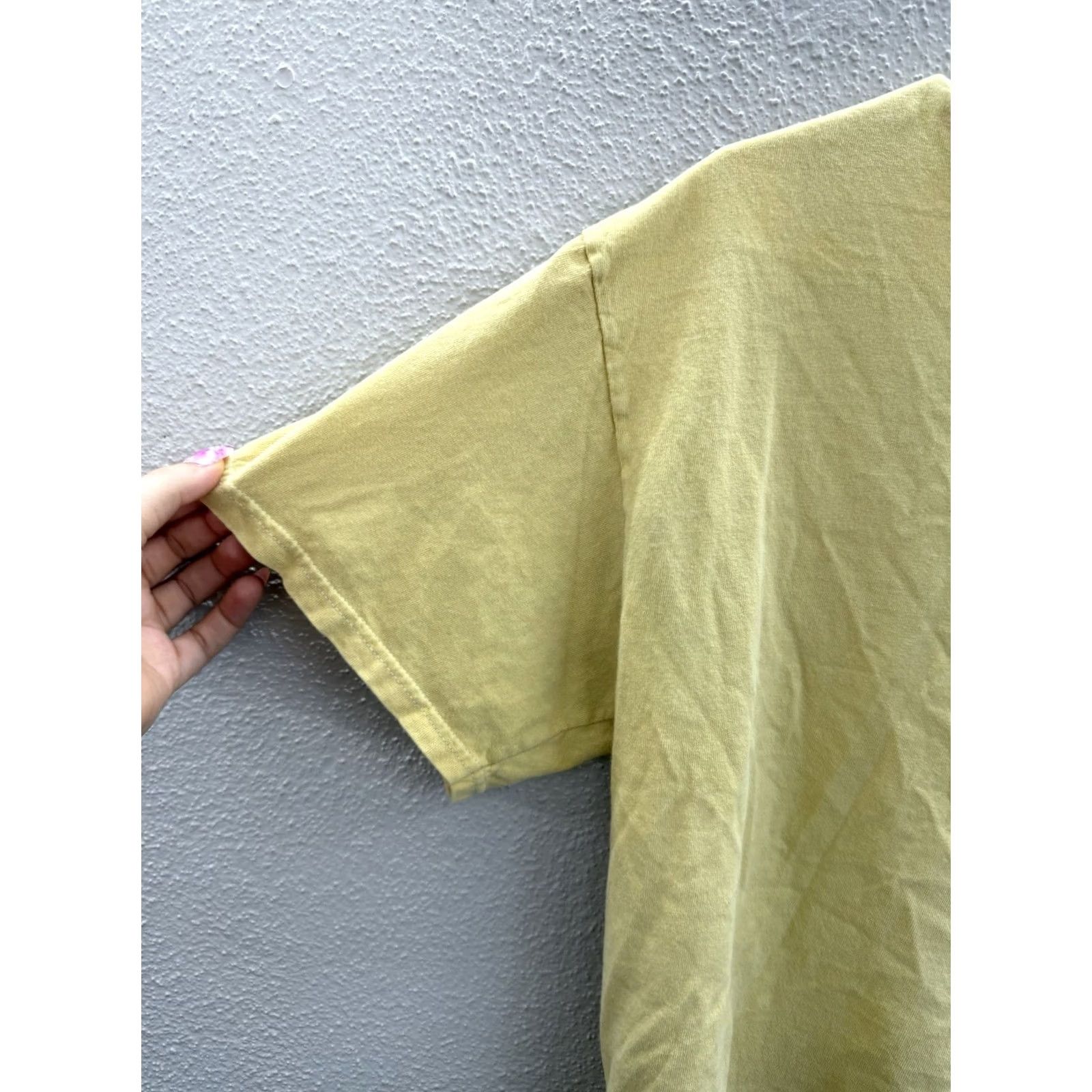 Vintage J. Galt Womens Shirt One Size Yellow Short Sleeve Embroidered T-Shirt Casual Knit 100% Cotton Adult Regular Mens Womens Girls Boys Size ONE SIZE - 3 Thumbnail