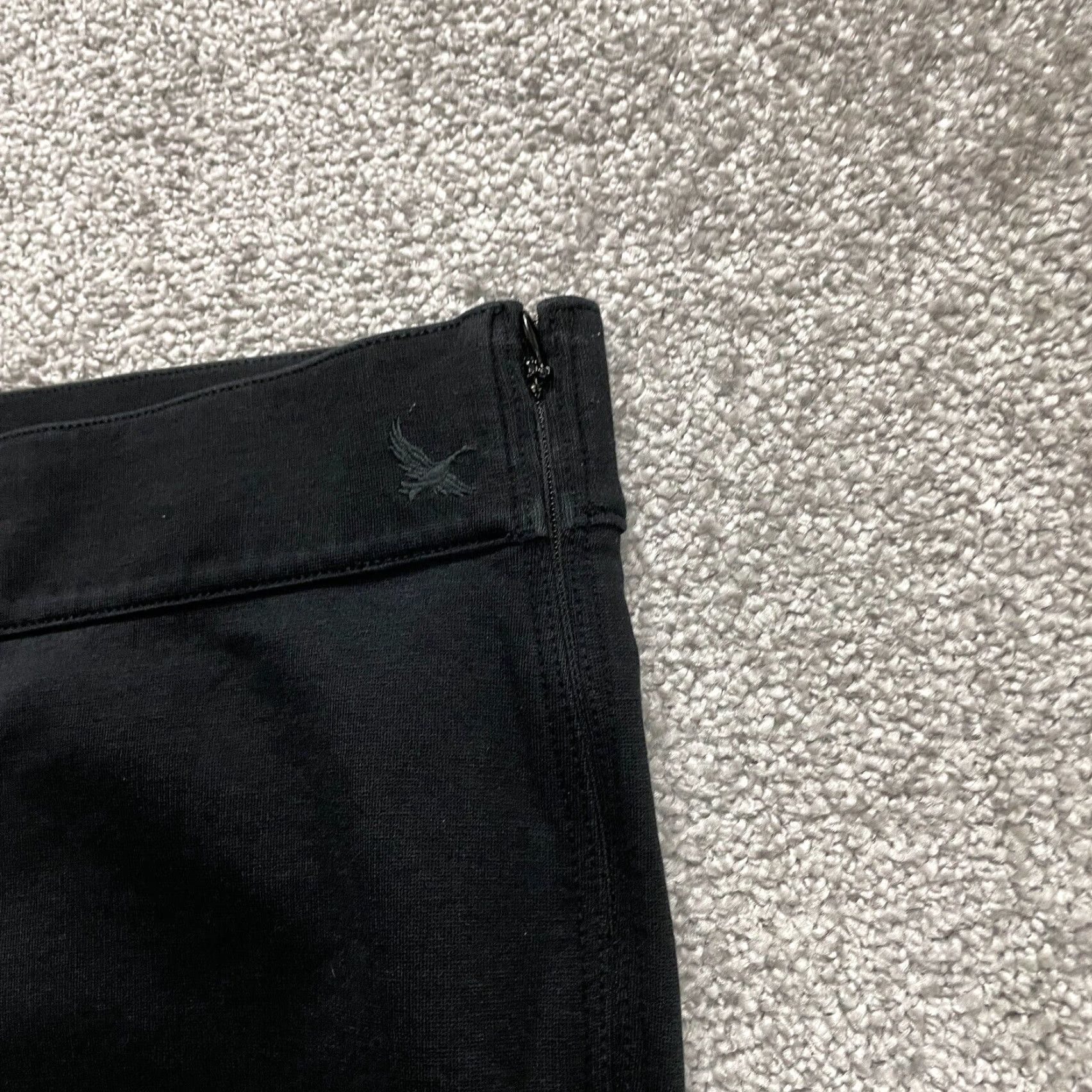 Eddie Bauer EDDIE BAUER Leggings Womens 10 Black Solid Zip Stretch Active 34x29 Size 32" / US 10 / IT 46 - 4 Thumbnail