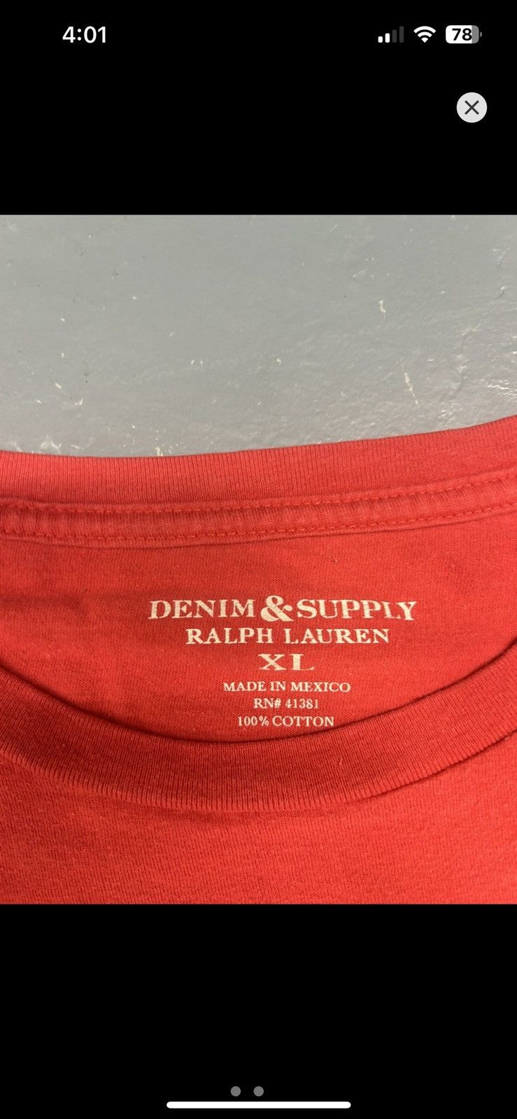 Denim & Supply Ralph Lauren × Polo Ralph Lauren × Vintage Crazy Vintage Y2K Essential Polo RL Denim & Supply Red Shirt Size US XL / EU 56 / 4 - 3 Thumbnail